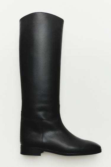 Knee-high leather boots - Made in Spain — BLACK 7