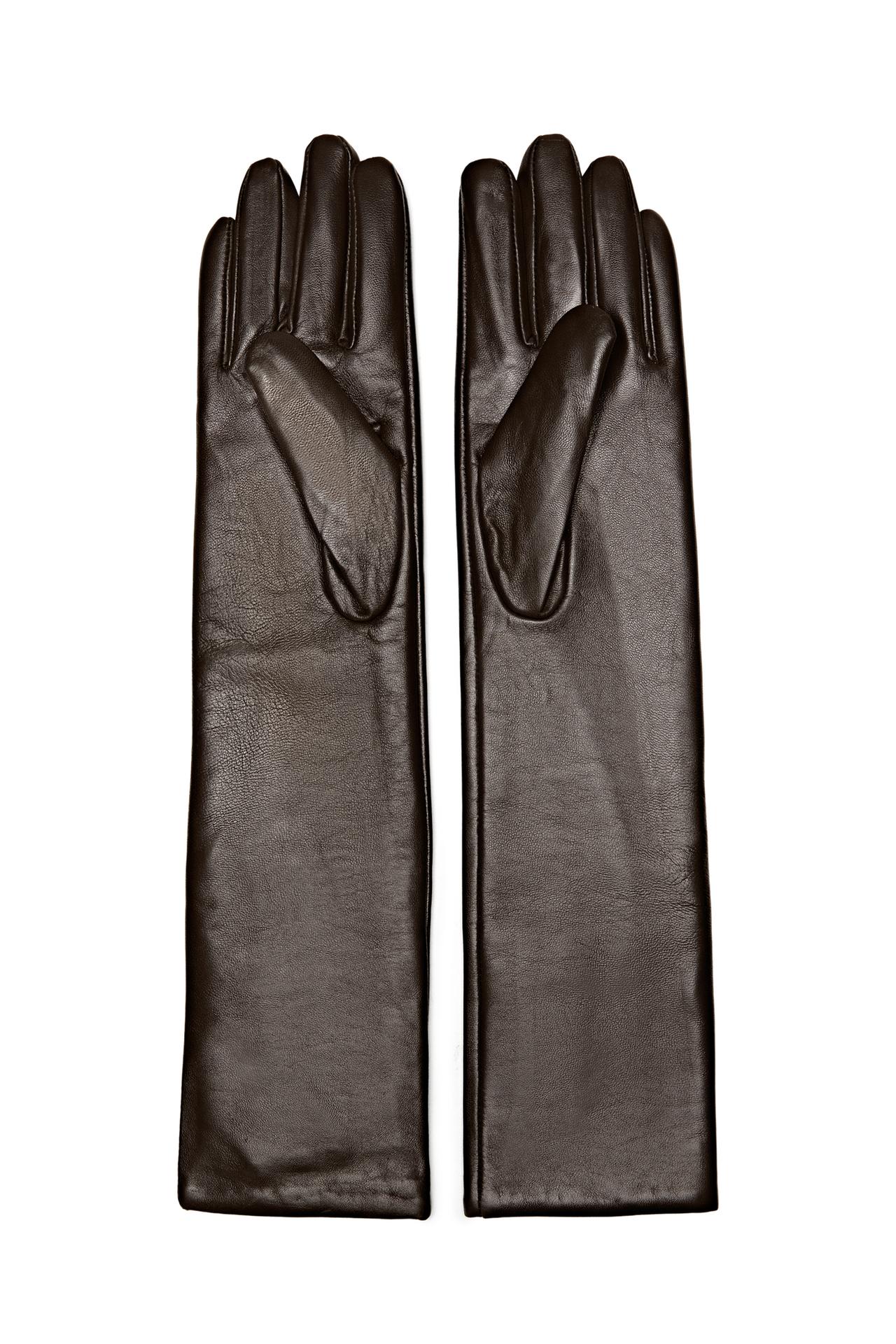 Long nappa leather gloves - LIMITED EDITION — BROWN
