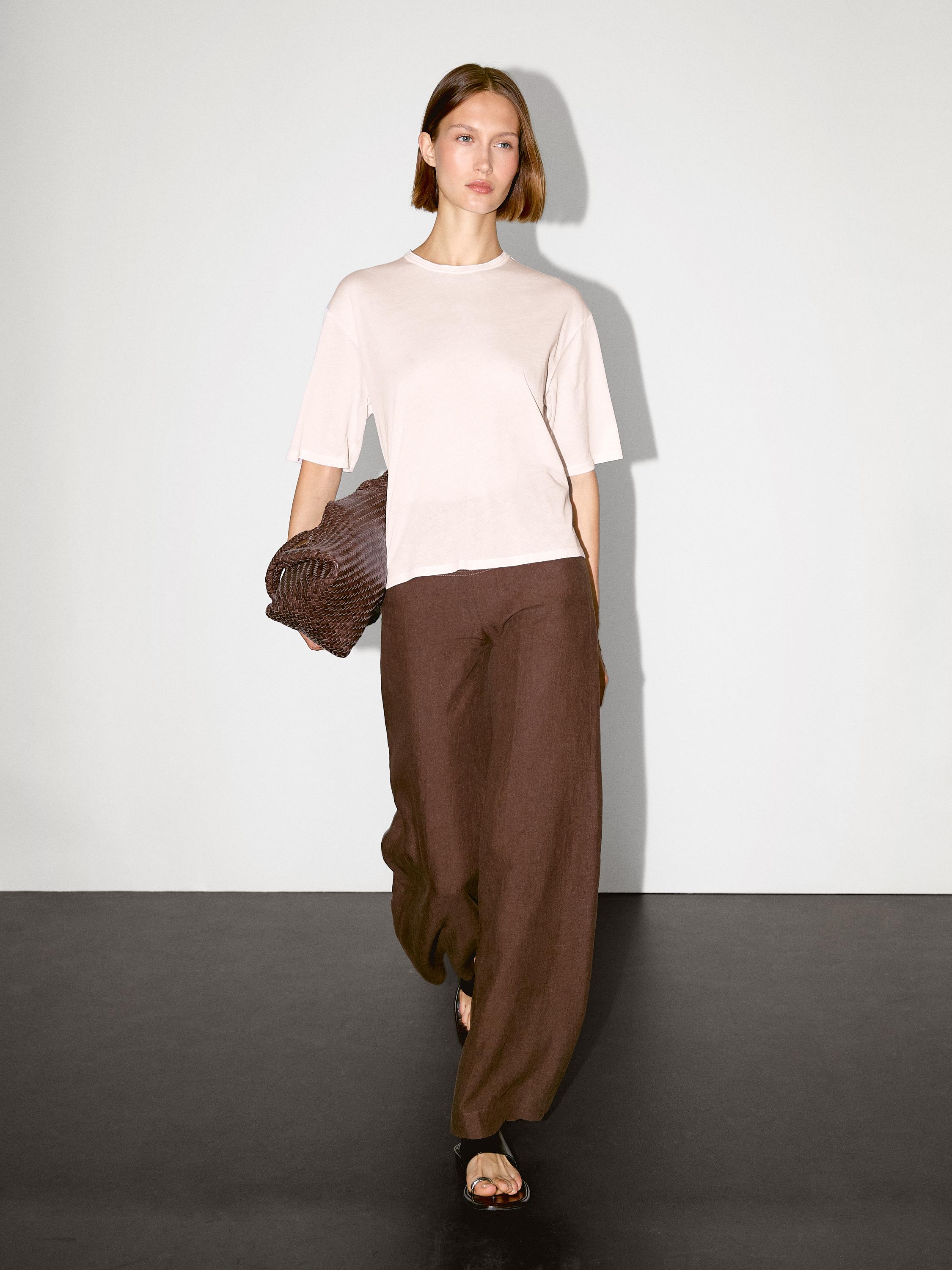 100 % medvilnės marškinėliai trumpomis rankovėmis