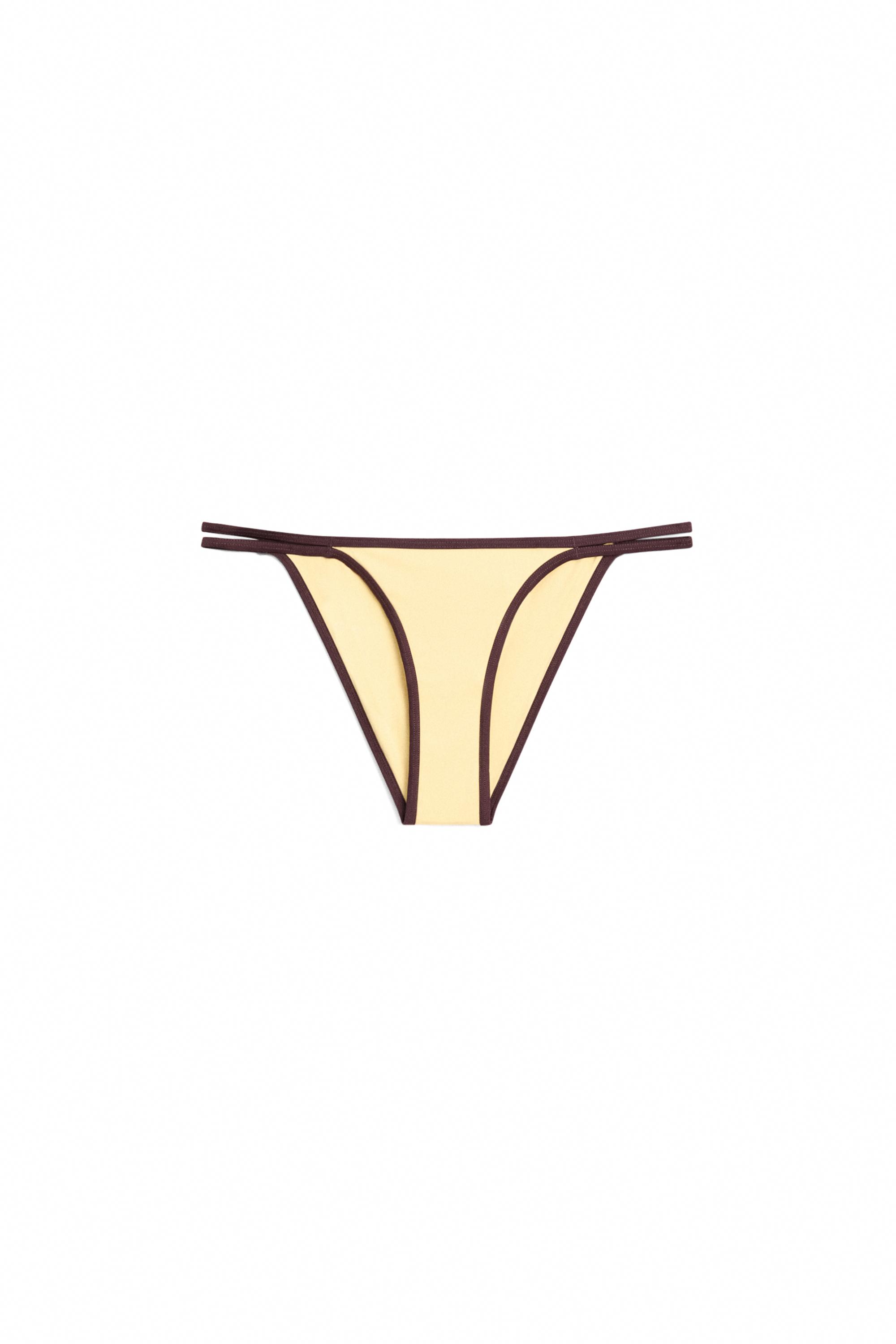 Contrast bikini bottoms — Vanilla