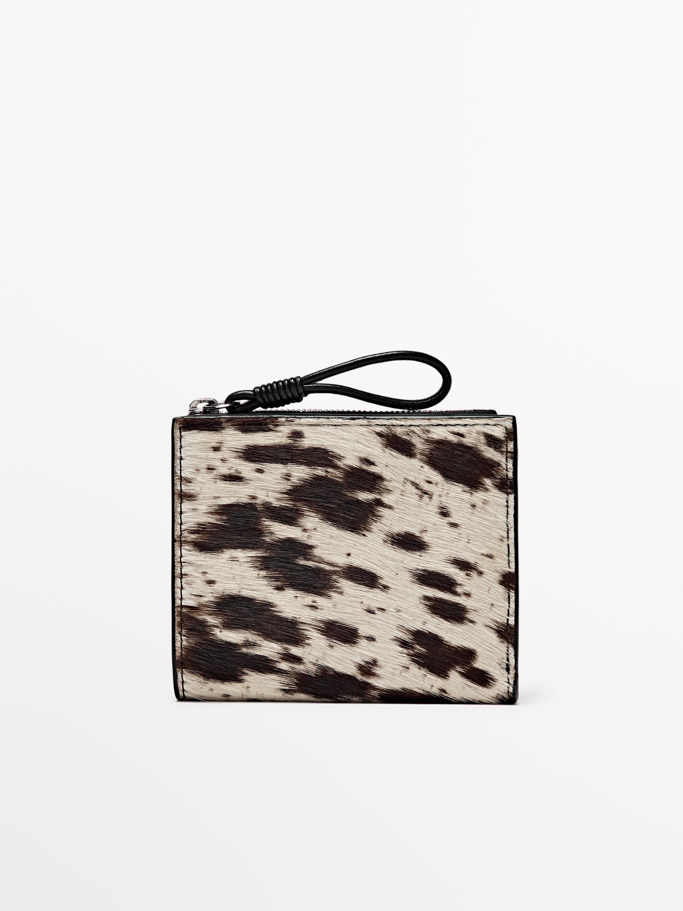 Cartera estampat animal pell