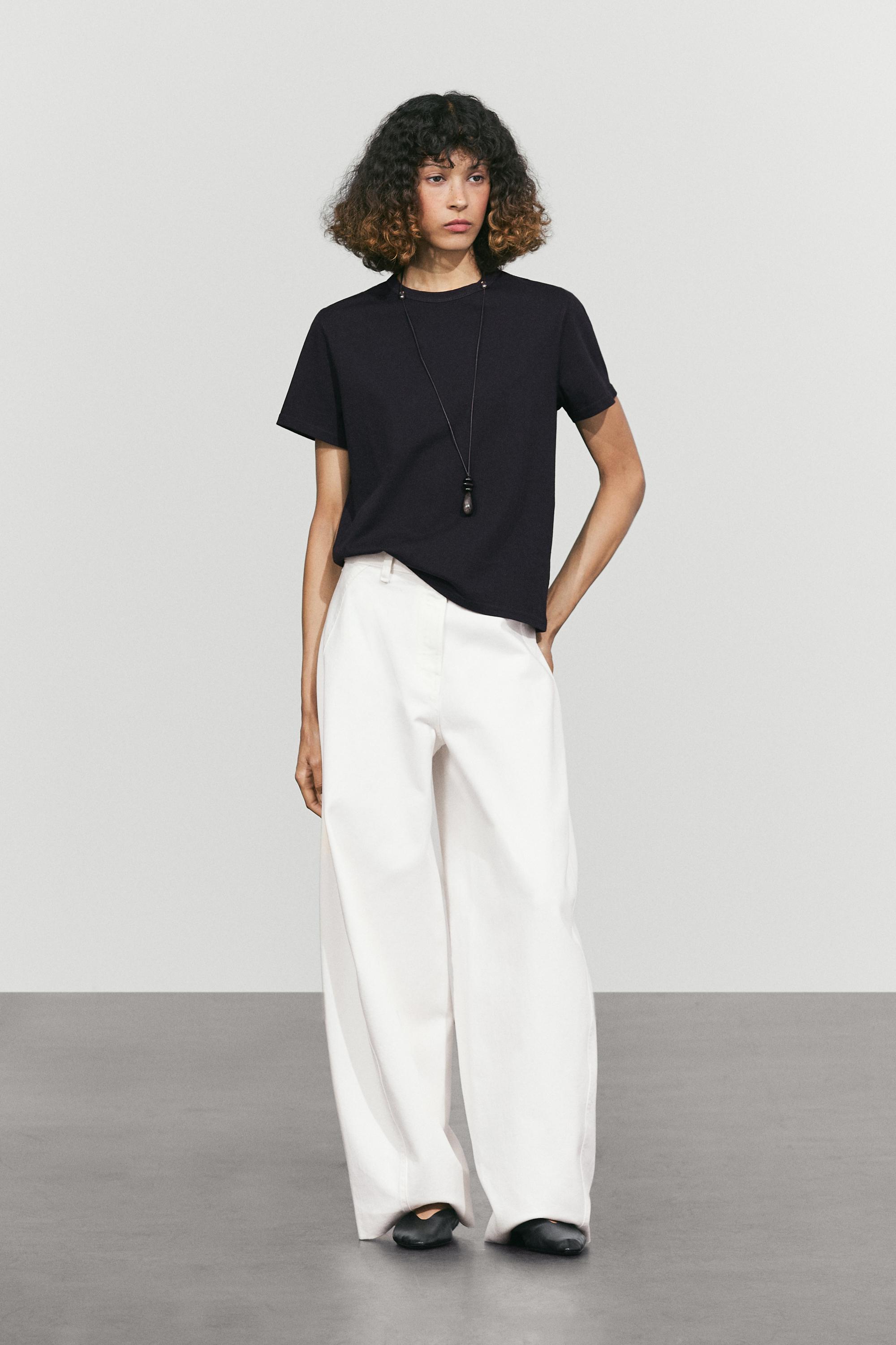 100% cotton short sleeve T-shirt — NAVY BLUE