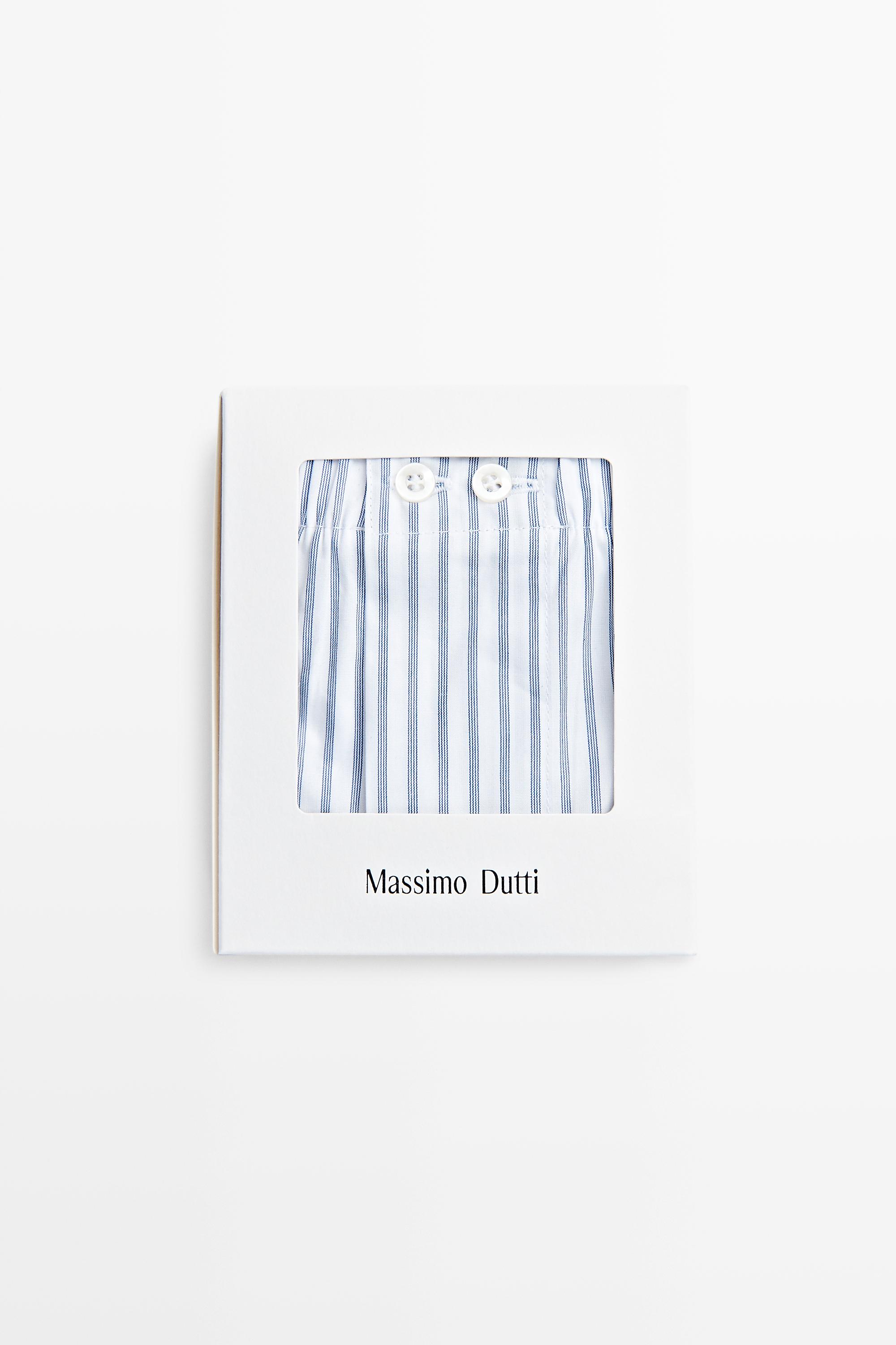 100% cotton striped boxers