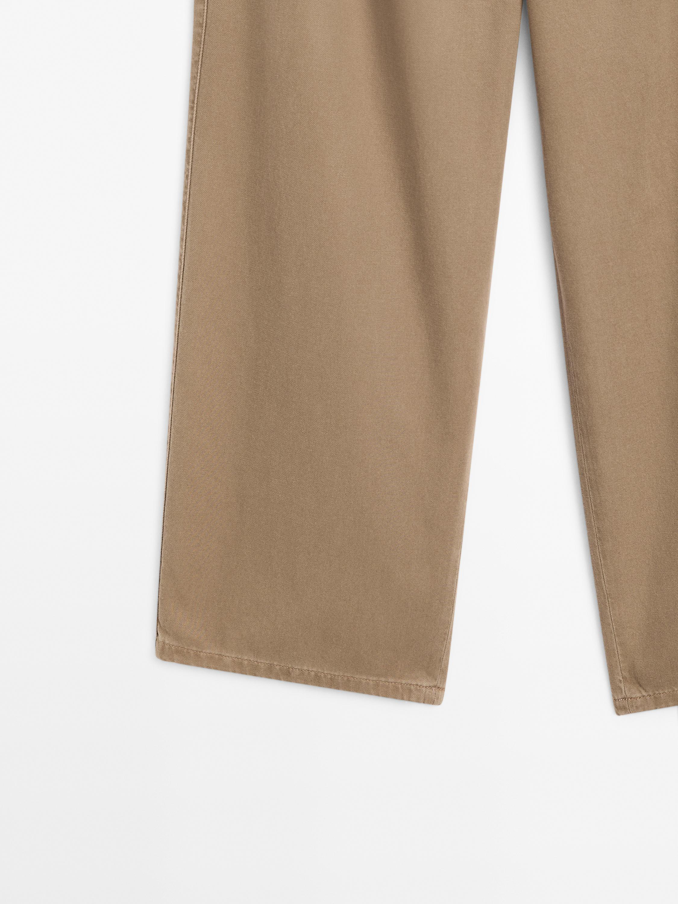 Pantalón fluido con algodón