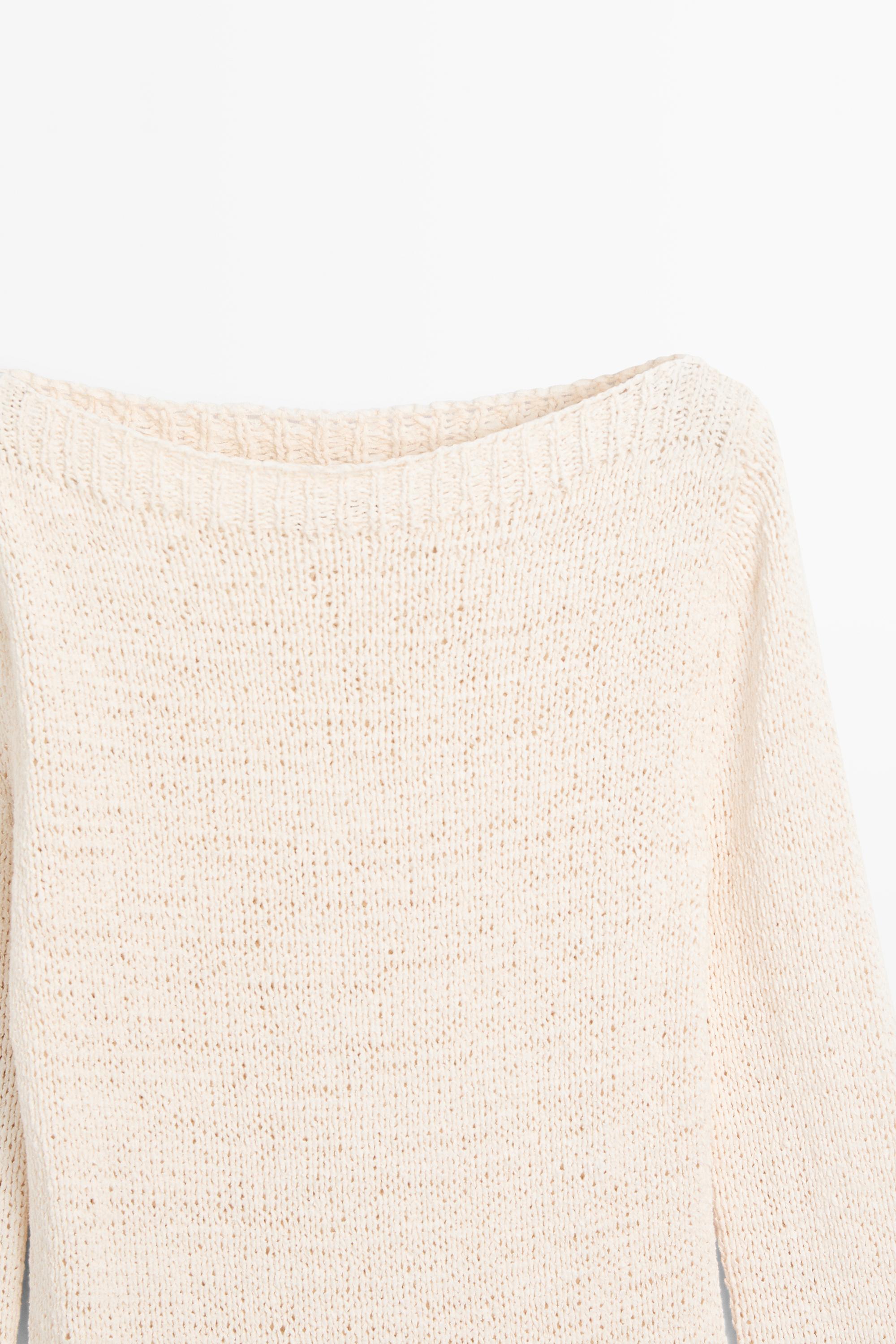 Combined asymmetric midi dress — CREAM