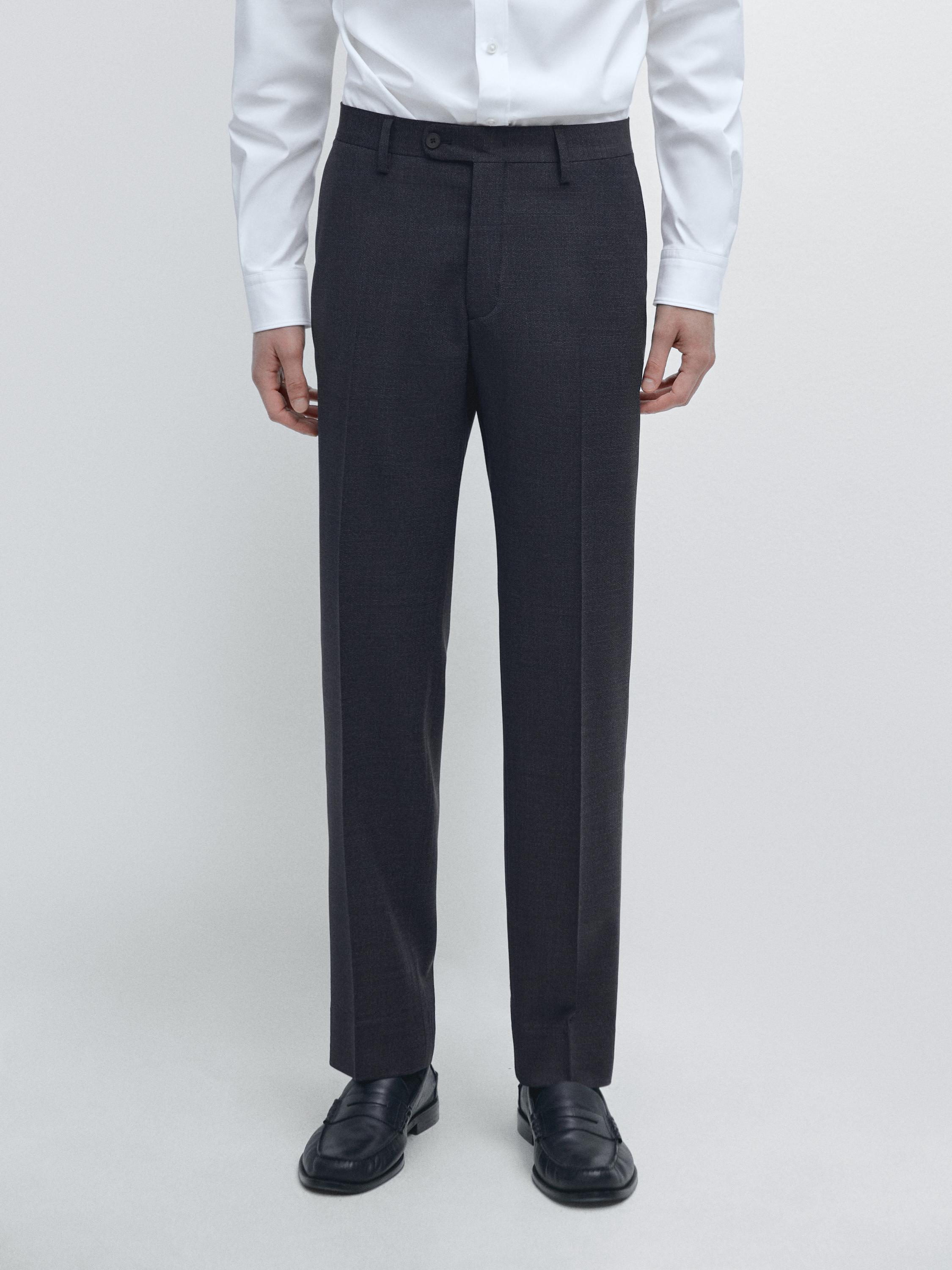 100% wool suit trousers