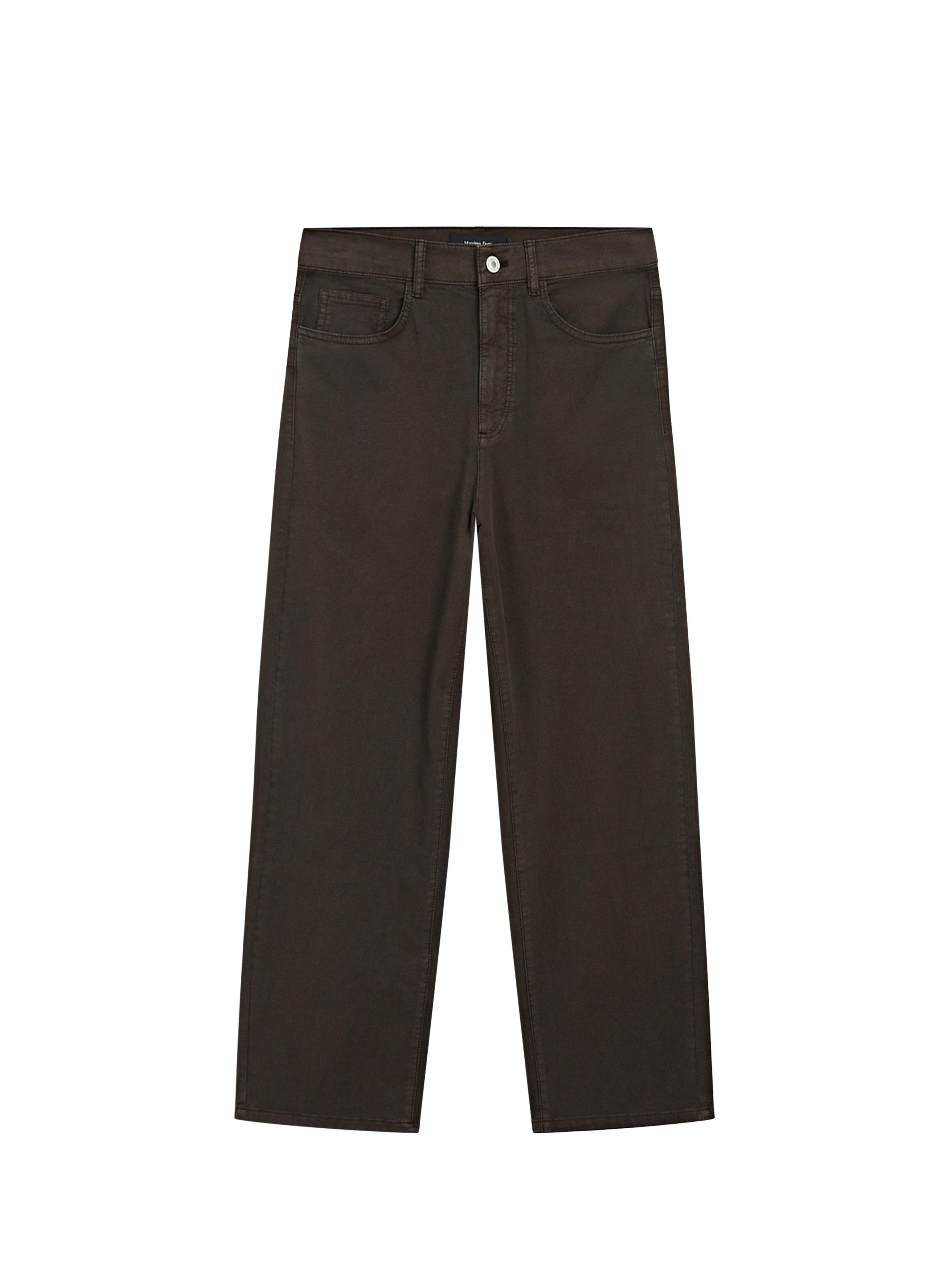 ★ Massimo Dutti★ Cotton Blend Straight Leg Crop Pants 050 Women's Straight Leg Trousers - Massimo Dutti - US