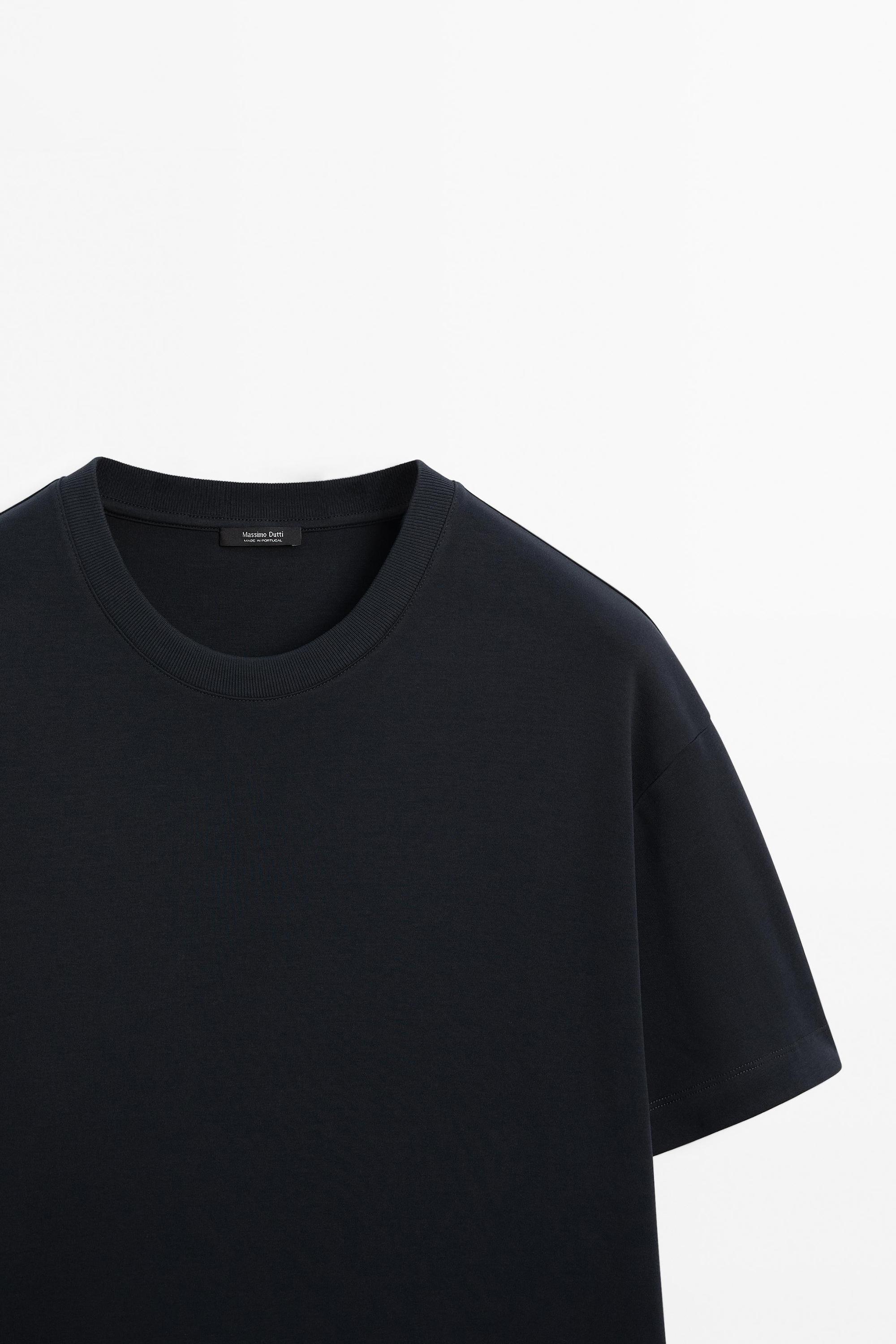 100% cotton short sleeve T-shirt — NAVY BLUE