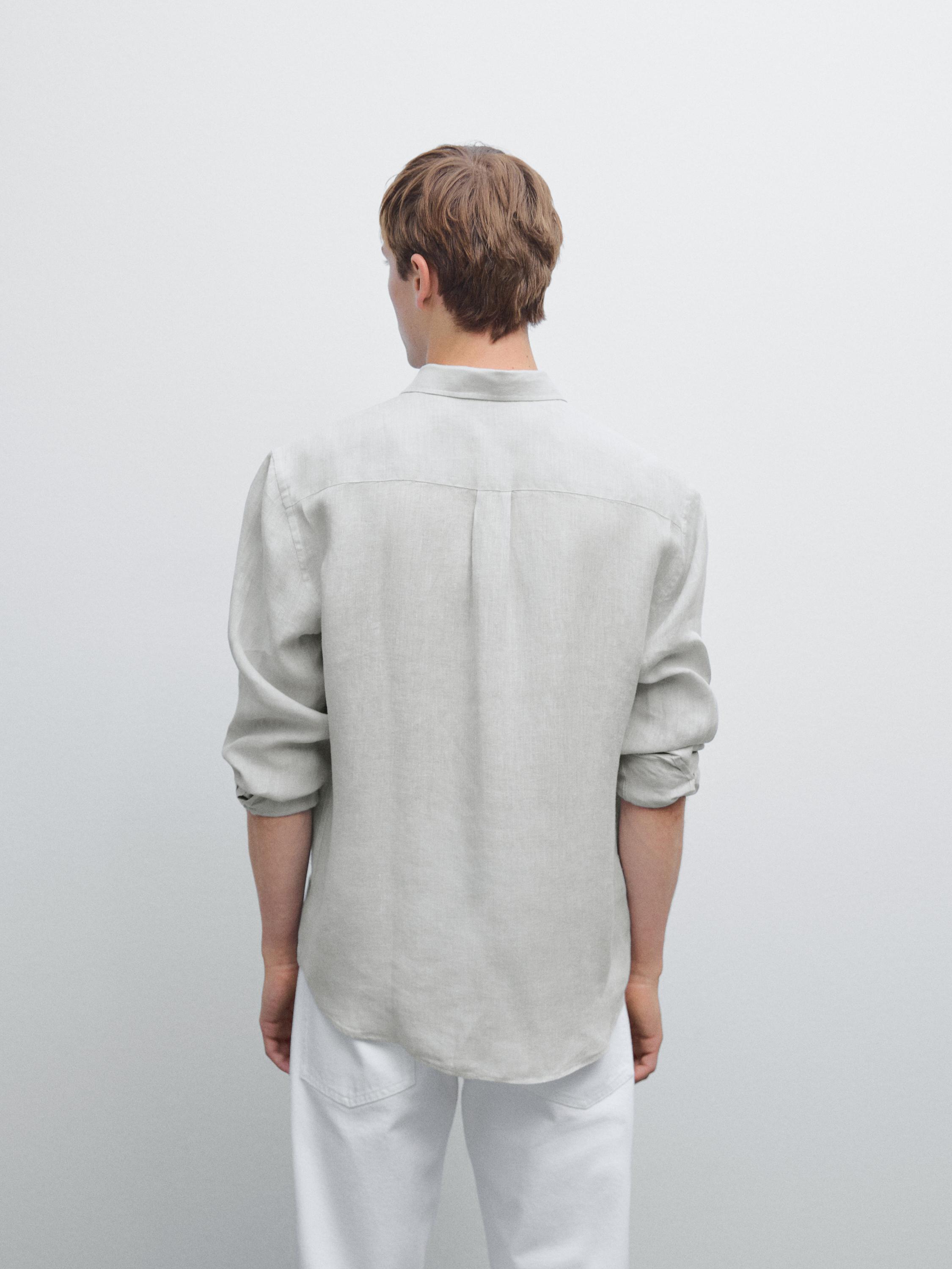 100% linen regular fit shirt