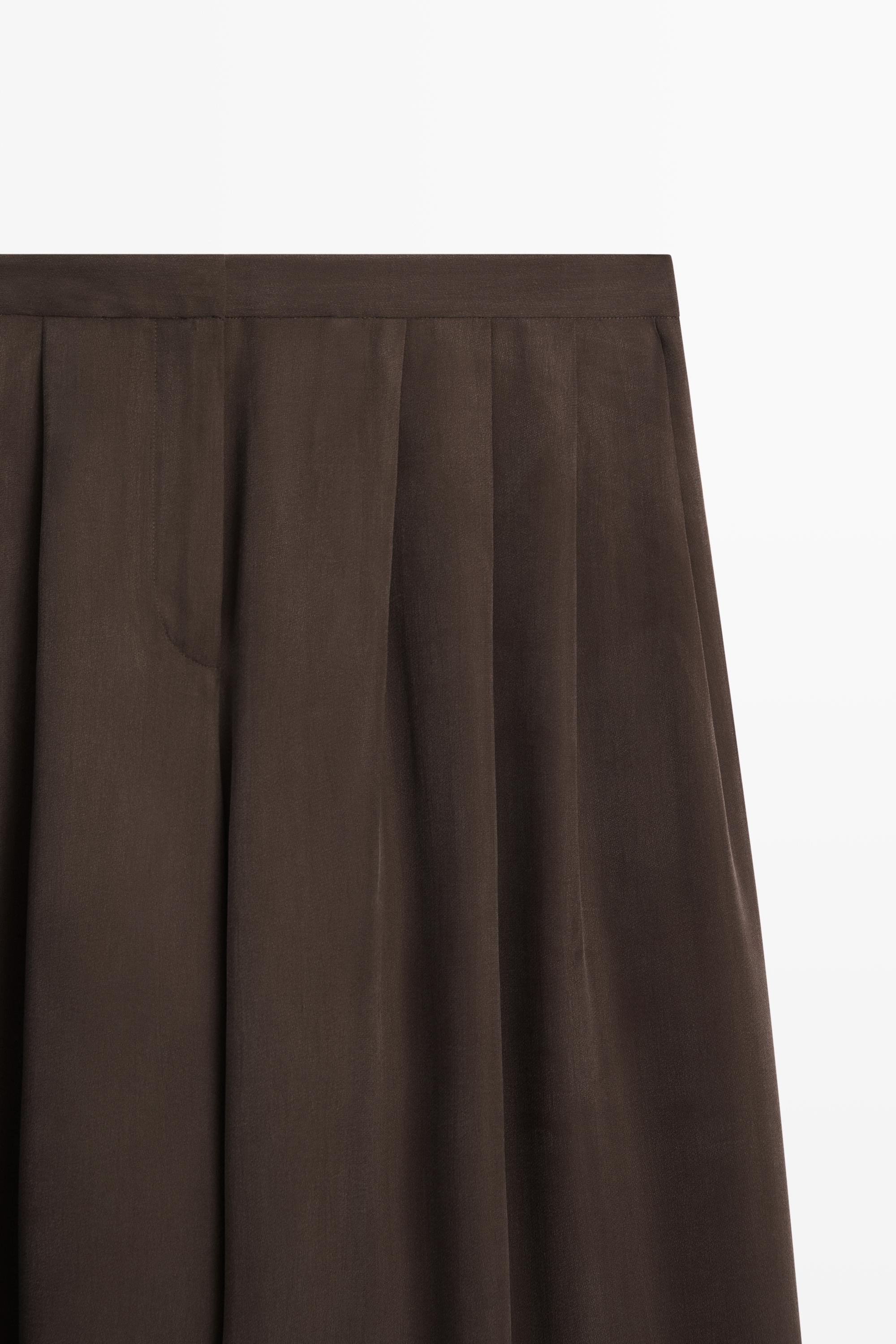 Total look flowing skort — Chocolate