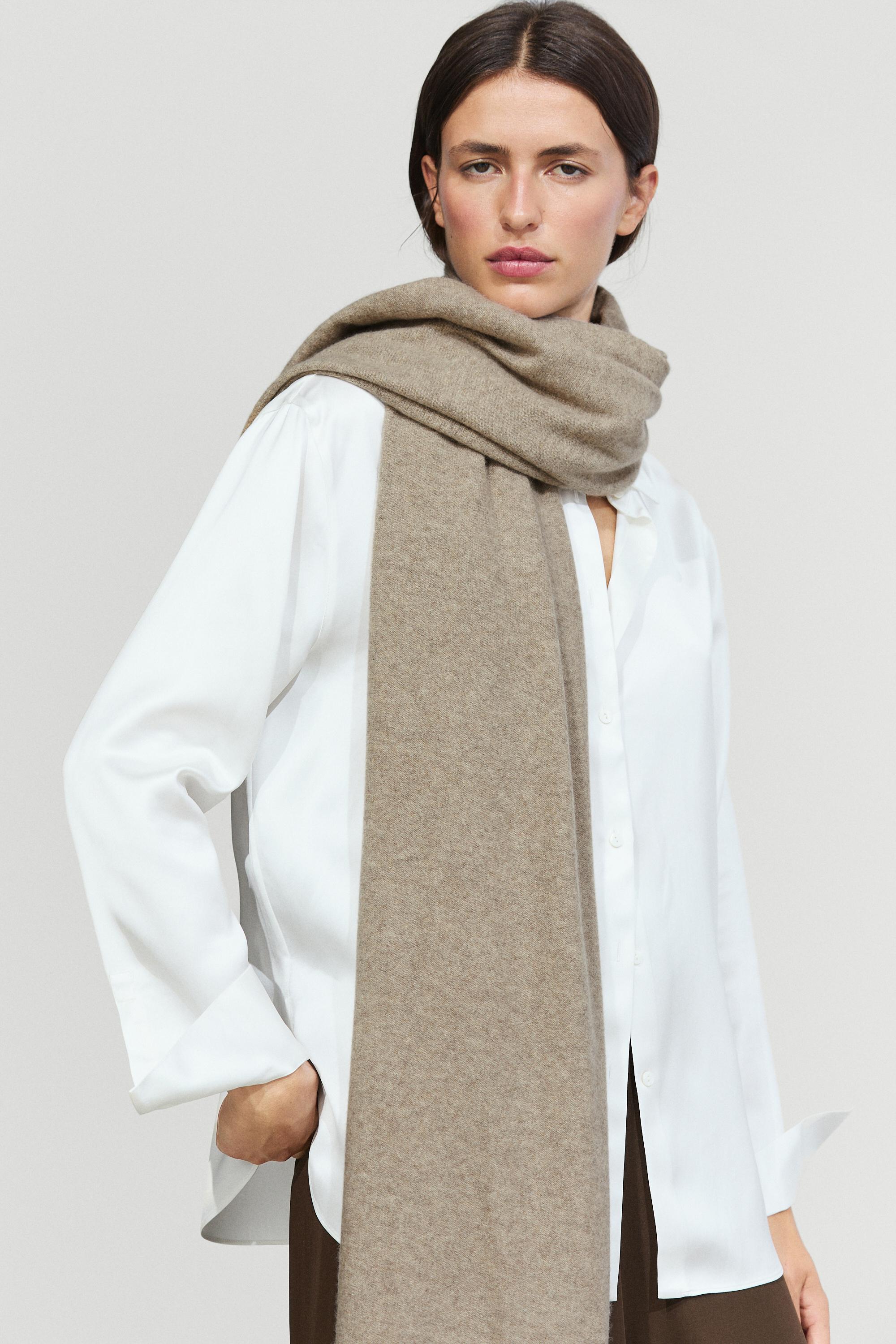 100% Cashmere Scarf — MINK