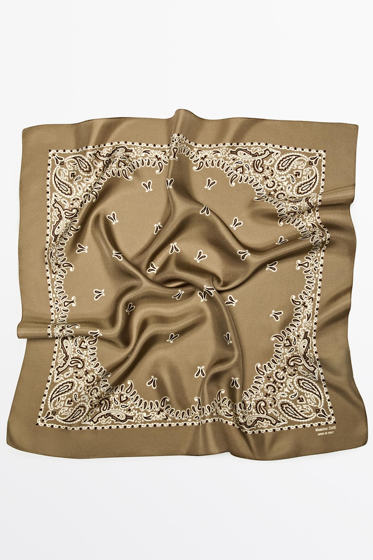 Paisley print scarf — GOLDEN