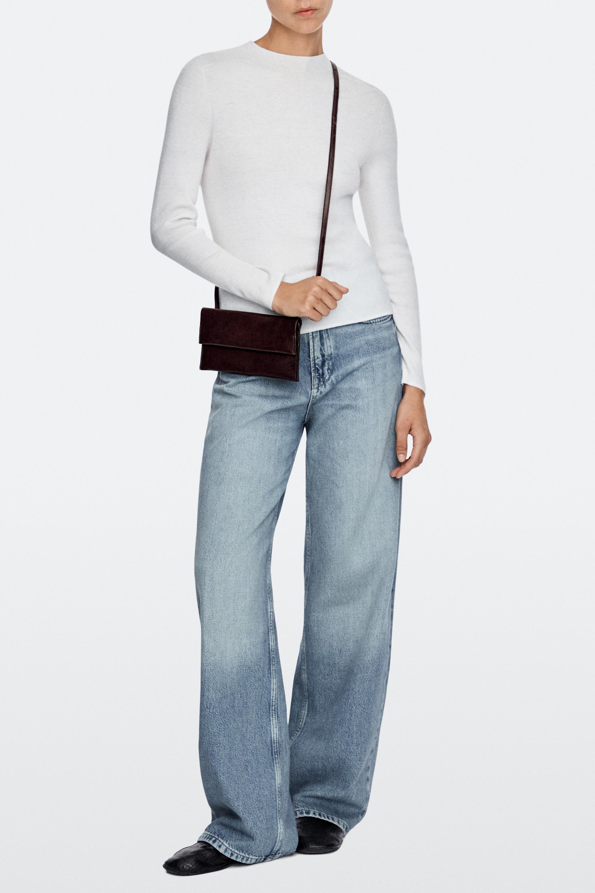 Sac bandoulière en cuir nappa