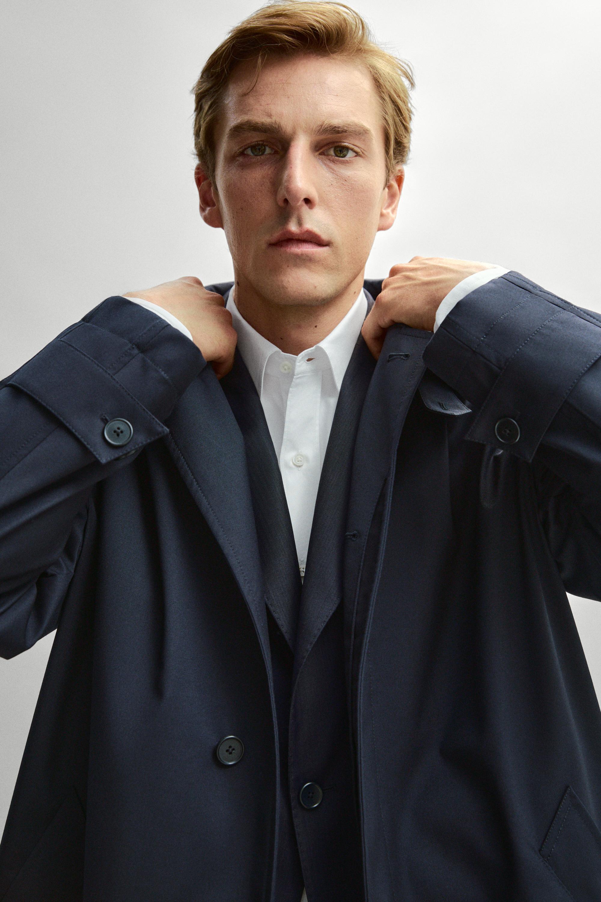 100% cotton relaxed fit shirt — WHITE