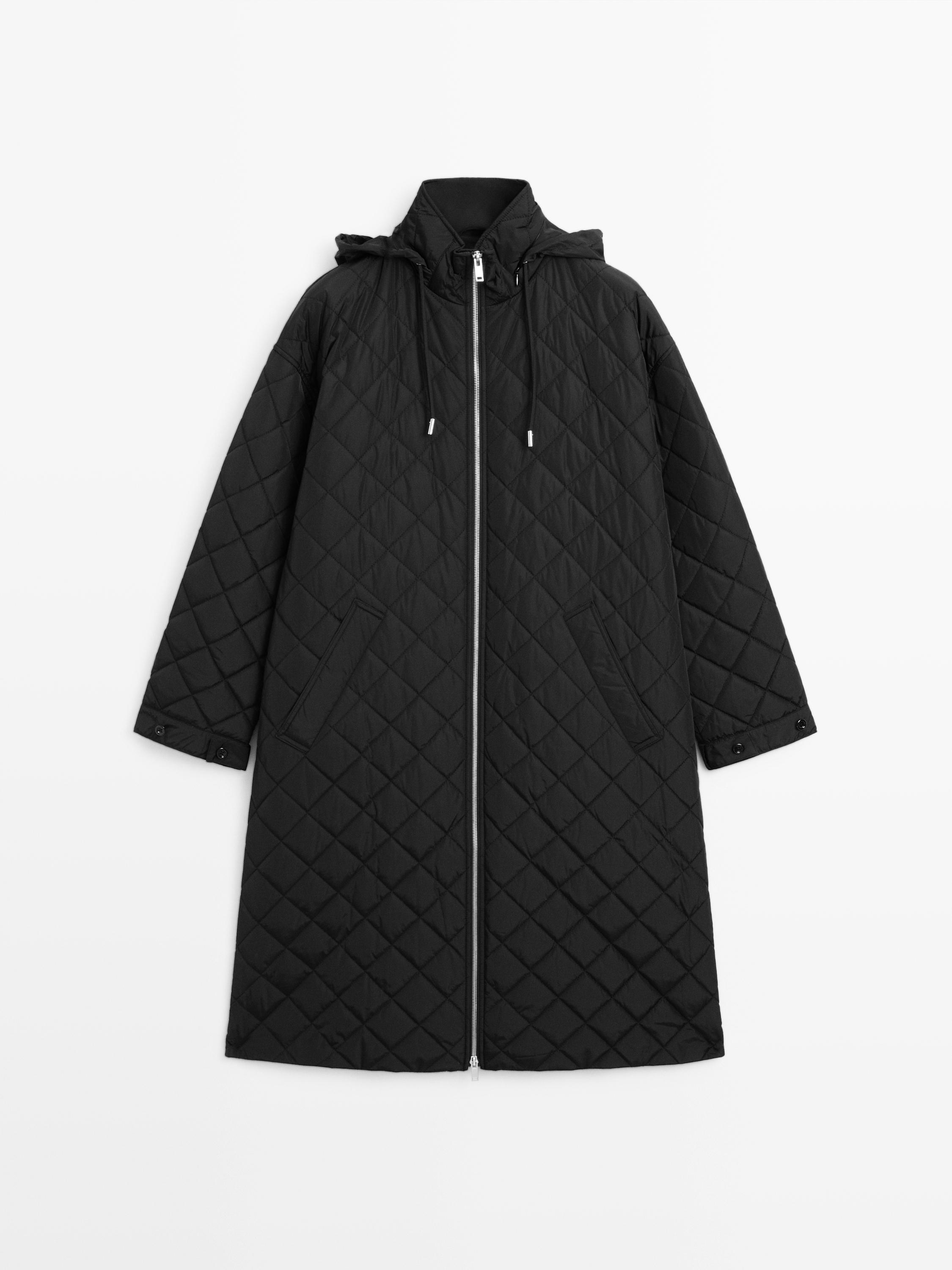Parka larga acolchada oversize water repellent