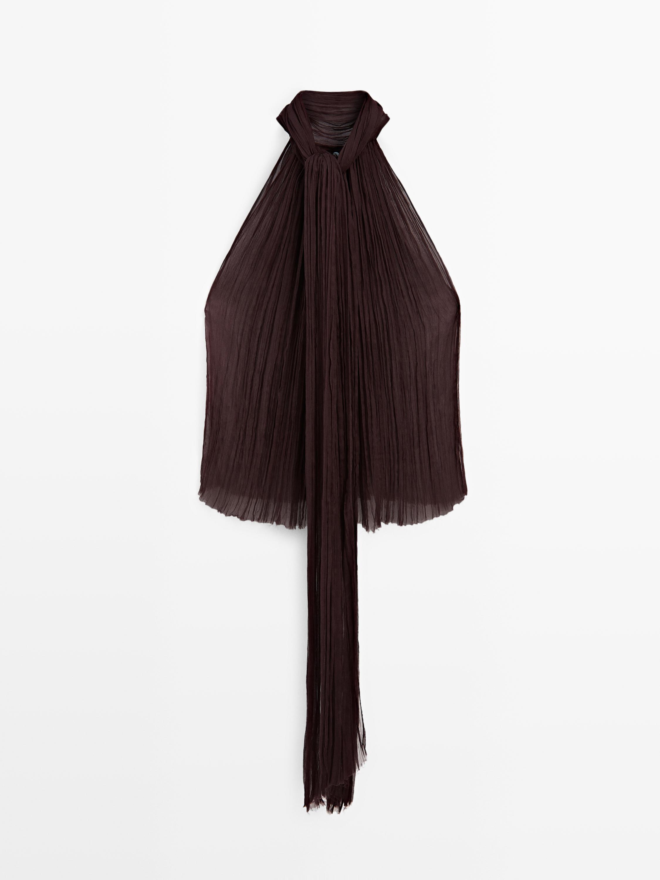 Top halter plisado - STUDIO