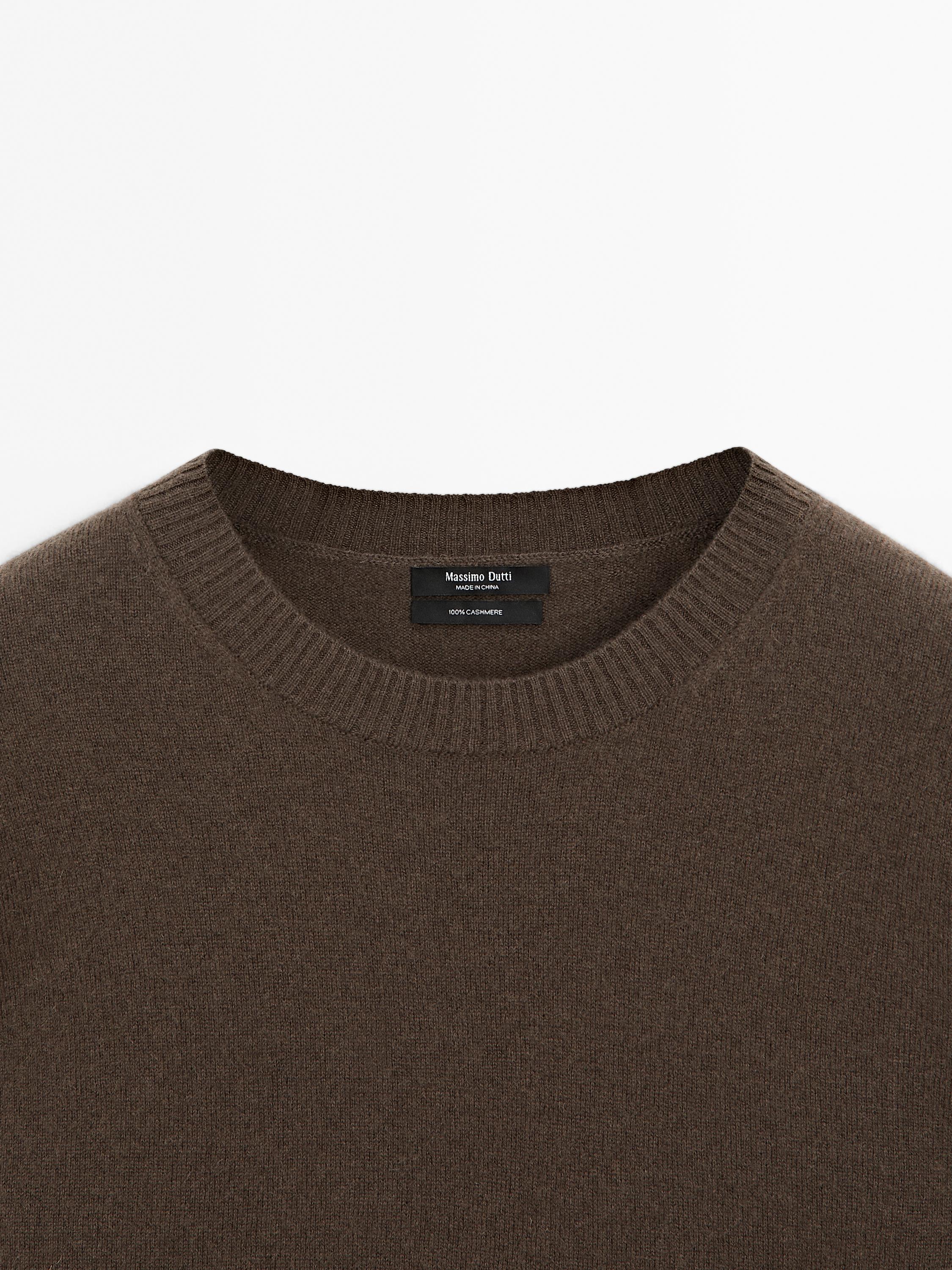 Jersey cuello redondo 100% cashmere