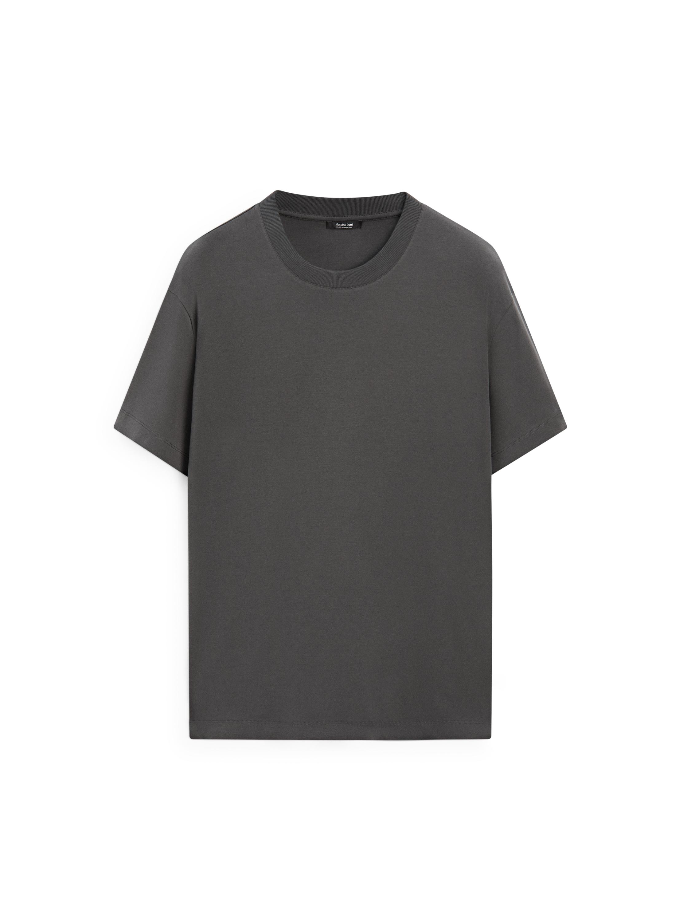100% cotton short sleeve T-shirt — CHARCOAL