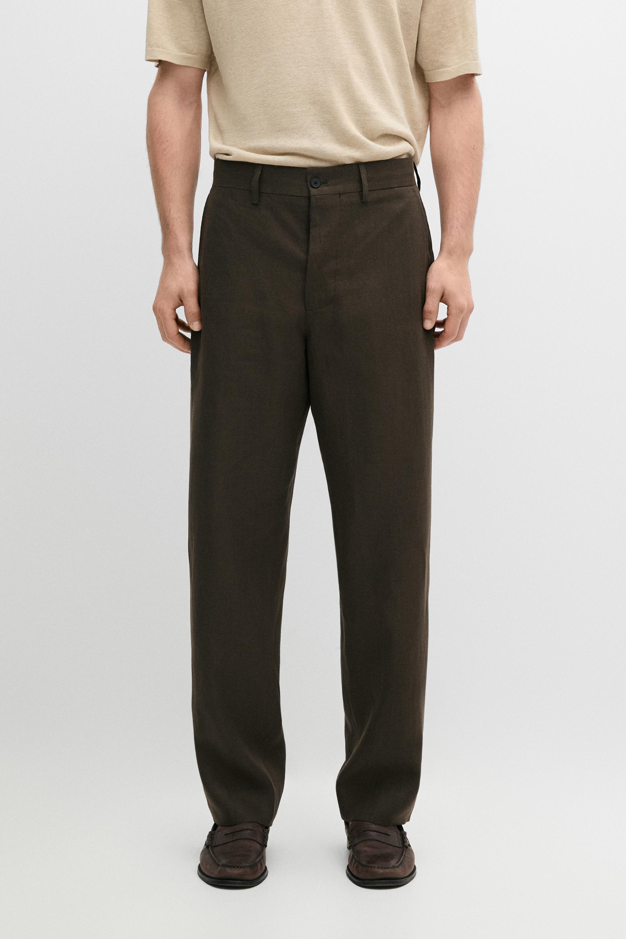 Pantalon de costume en lin