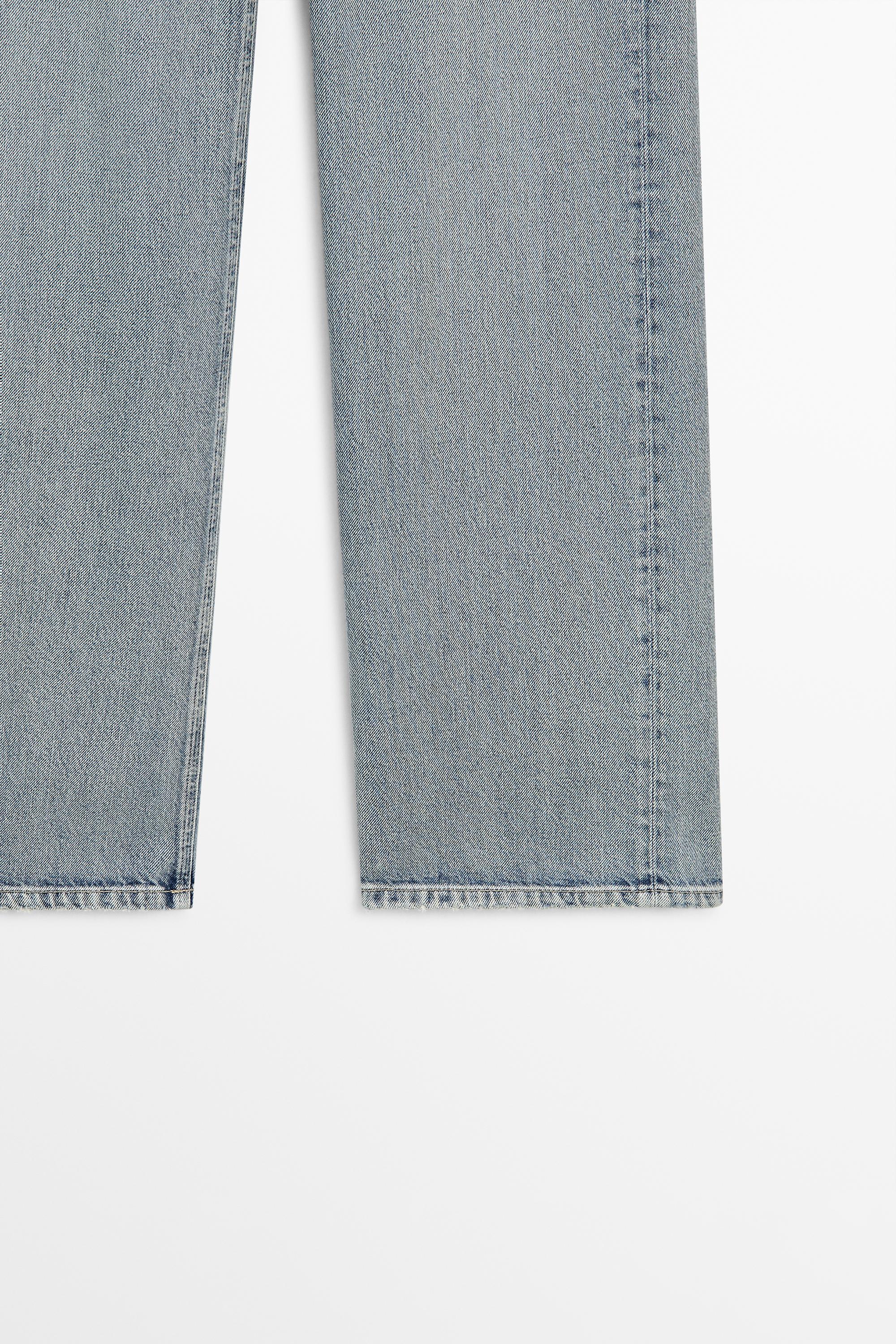 Mid-rise wide-leg jeans — Light Blue