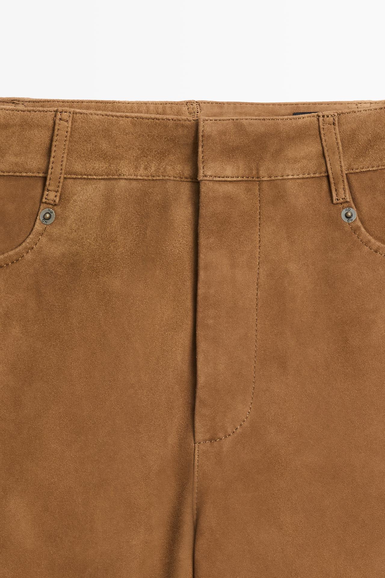 Suede pants — Washed