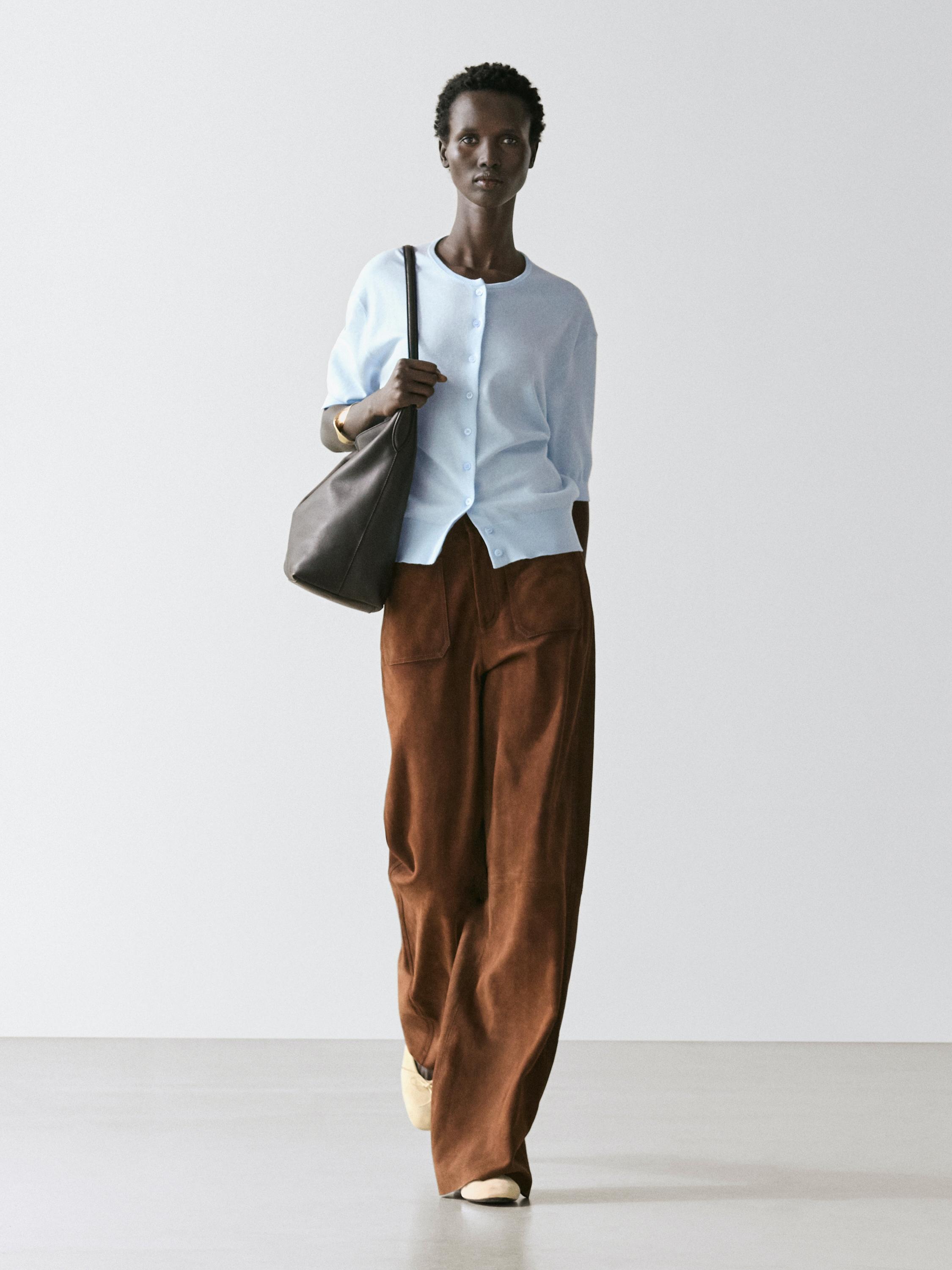 Трикотажний кардиган із короткими рукавами