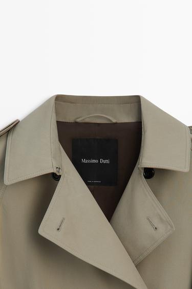 Double-breasted trench coat — Beige 9