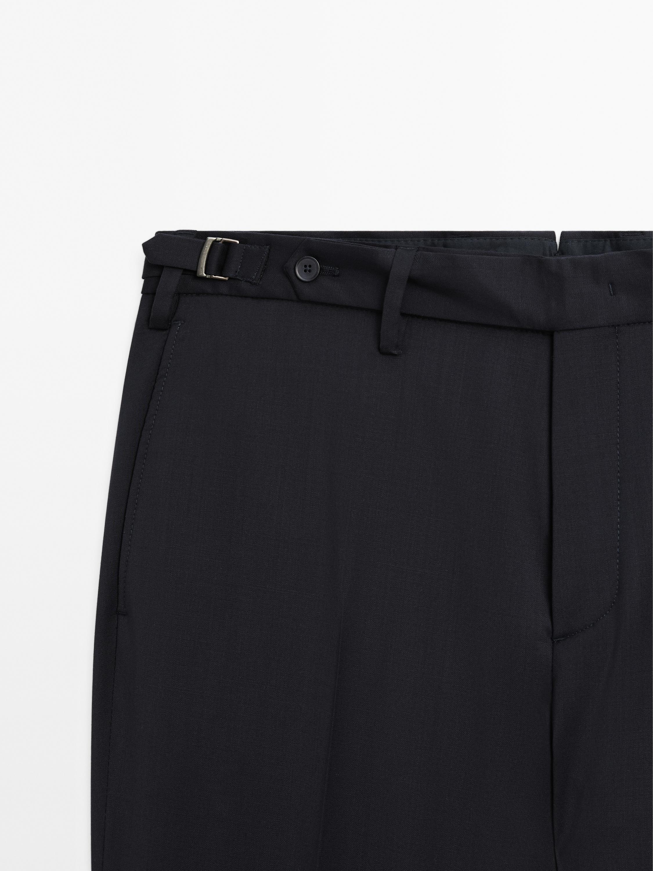 Wool blend smart trousers