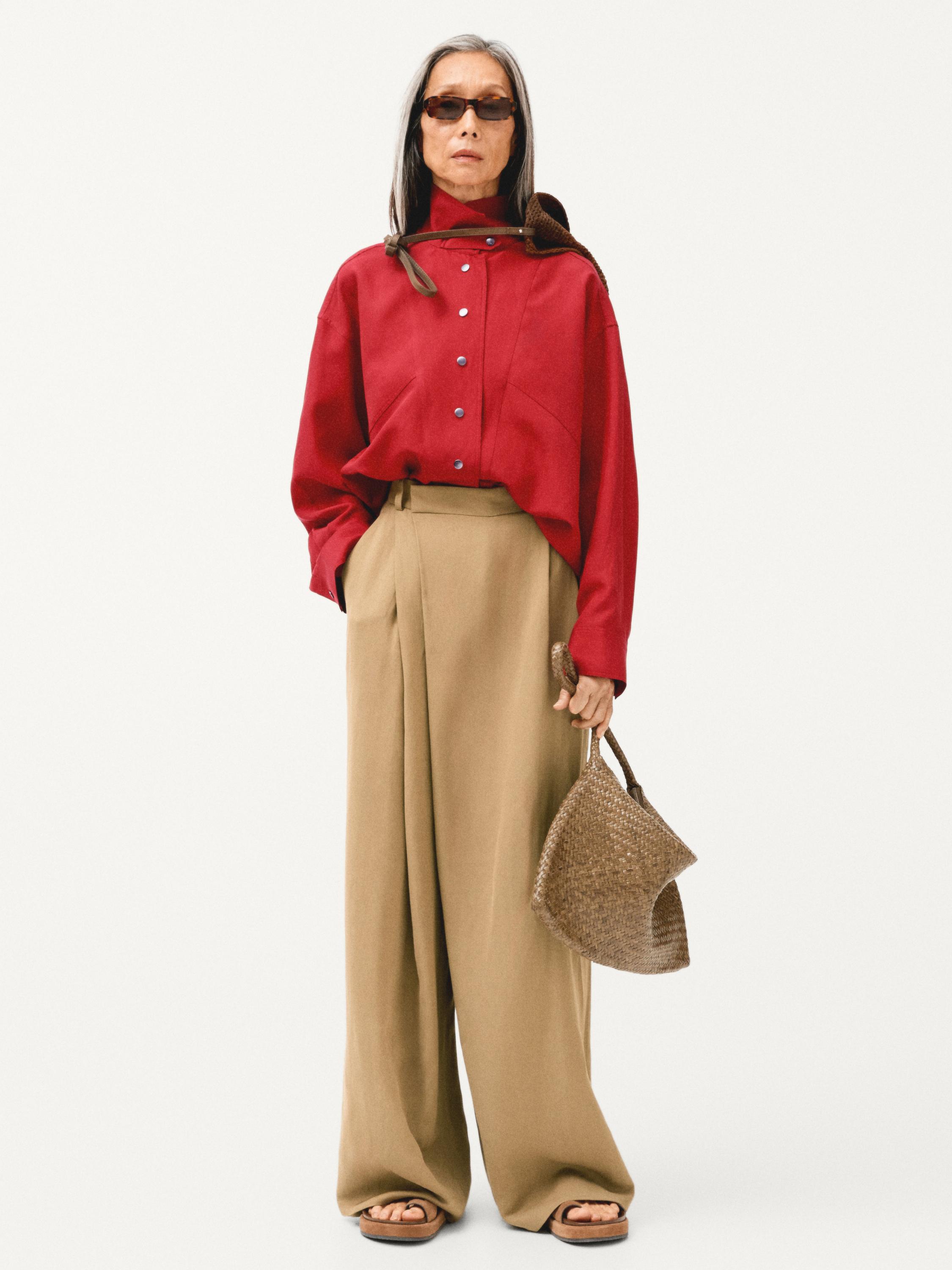 Flowing pareo trousers — BEIGE