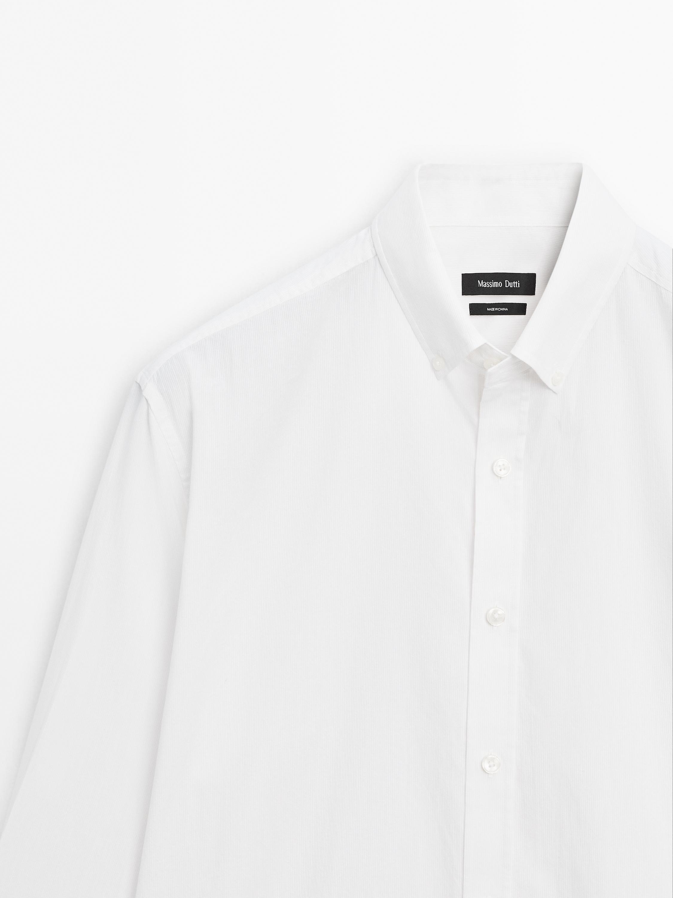 Regular-fit 100% cotton shirt