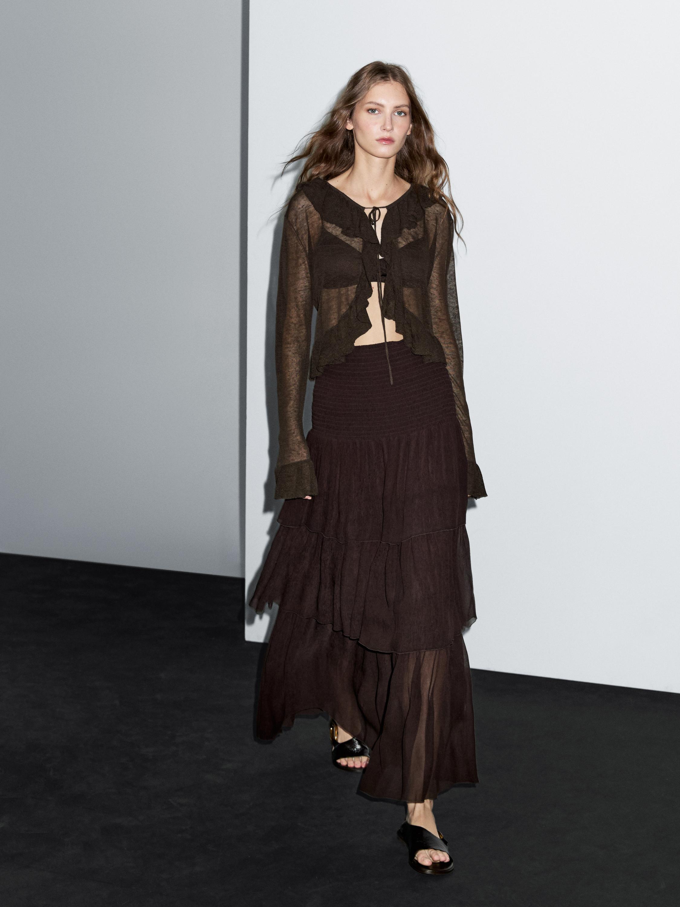 Kardigan ze lněné směsi