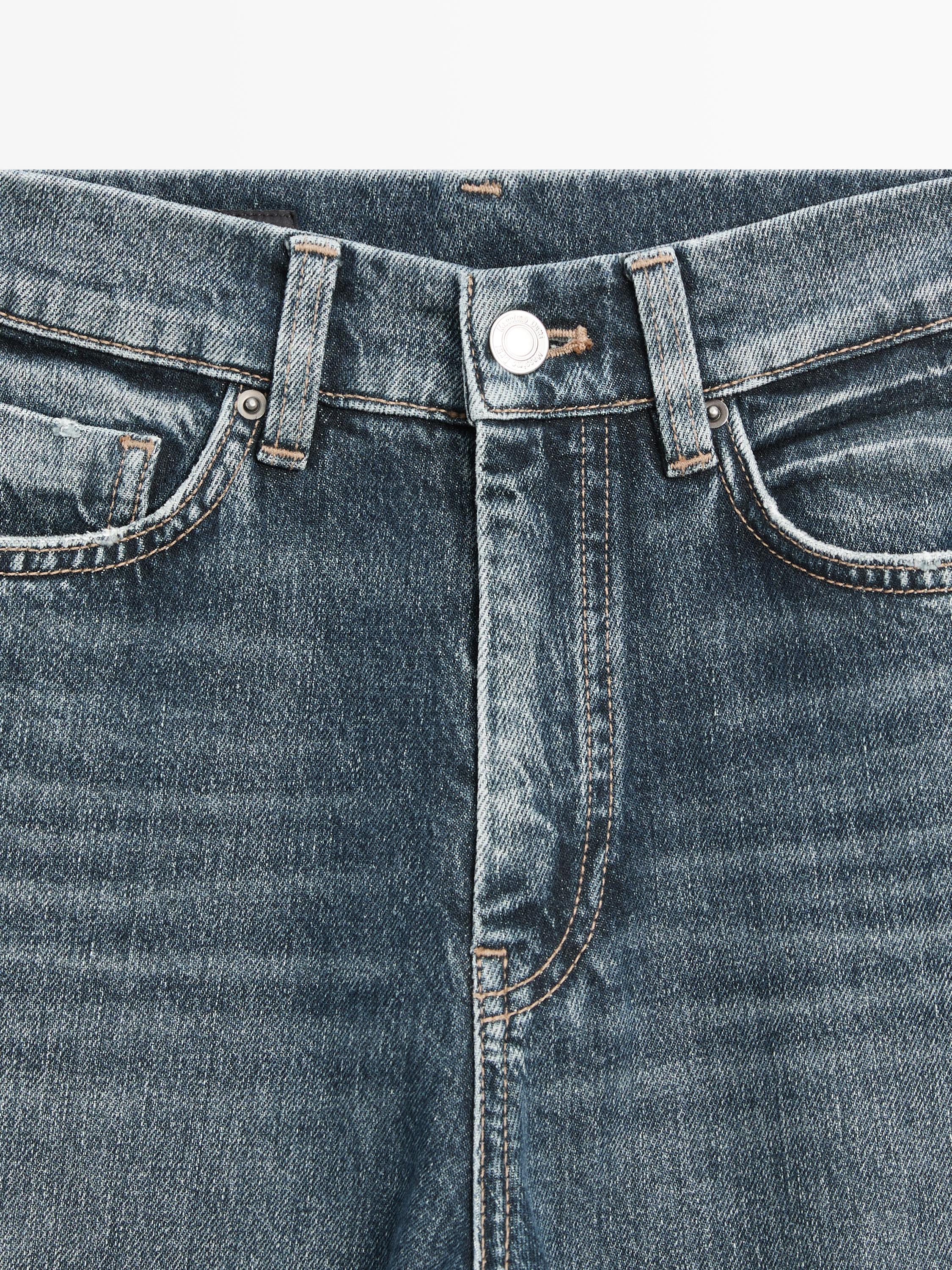 High-waist boot-cut jeans — MEDIUM BLUE