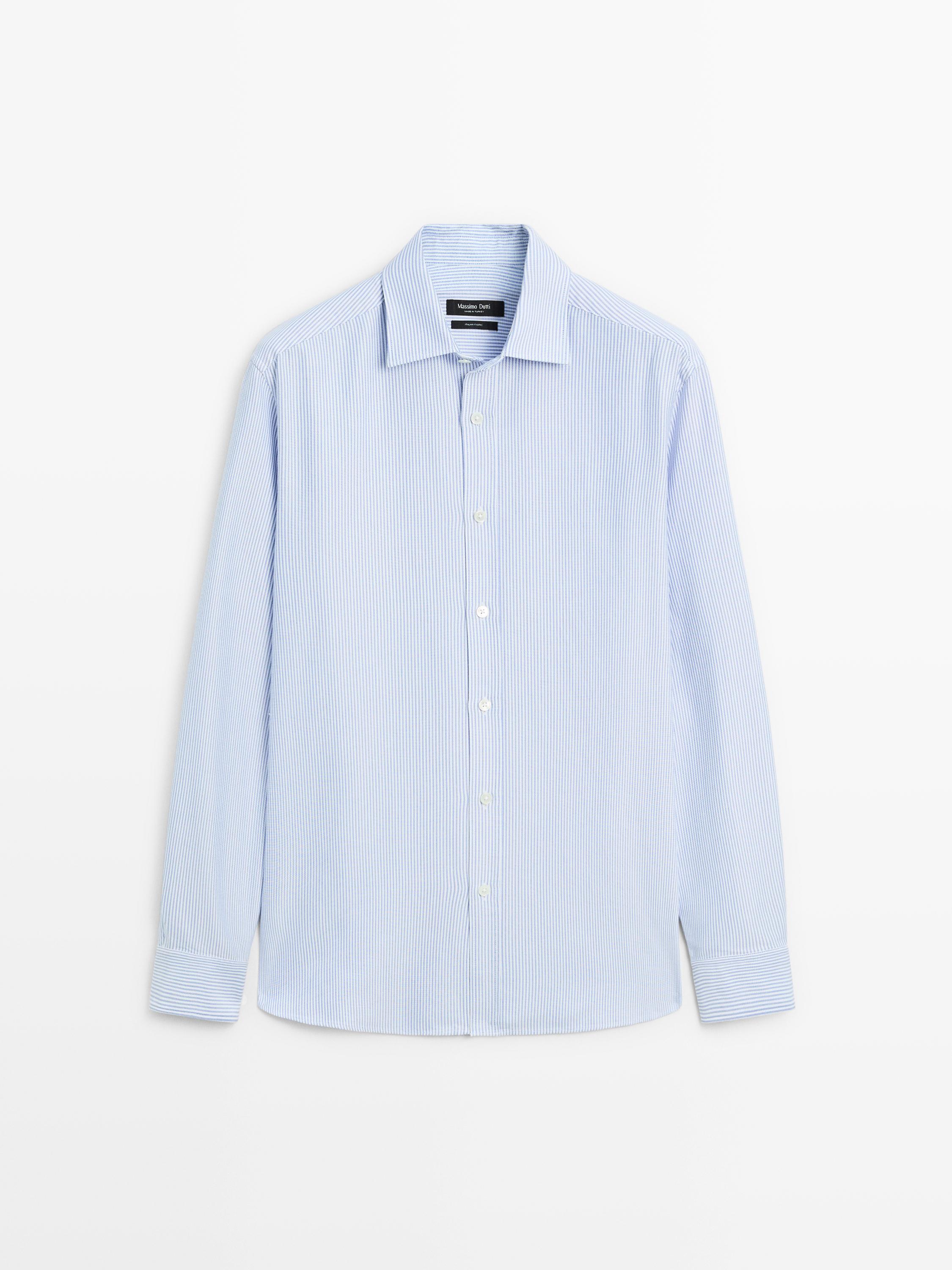 Regular fit striped Oxford shirt