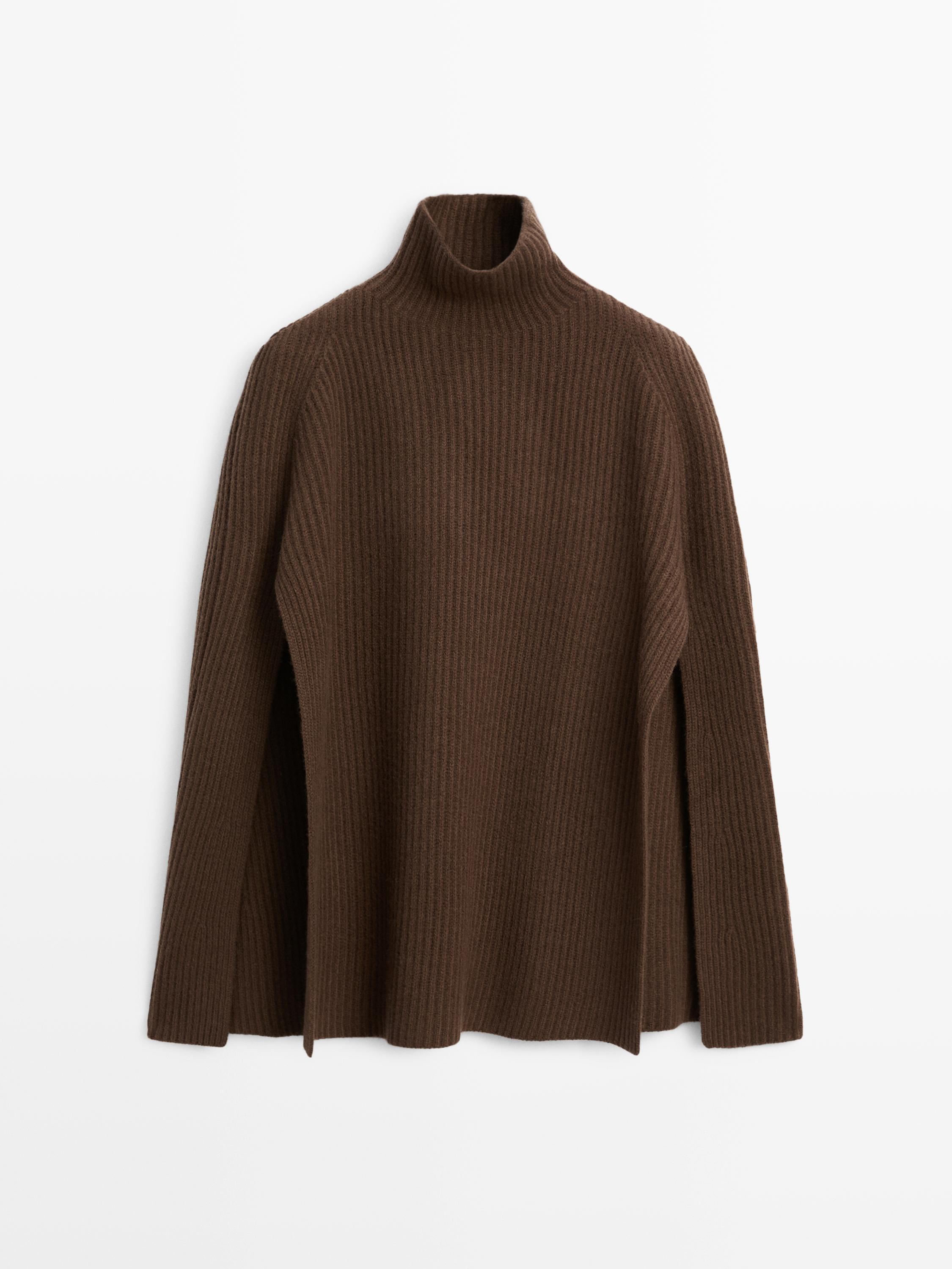 100% wool knitted coat