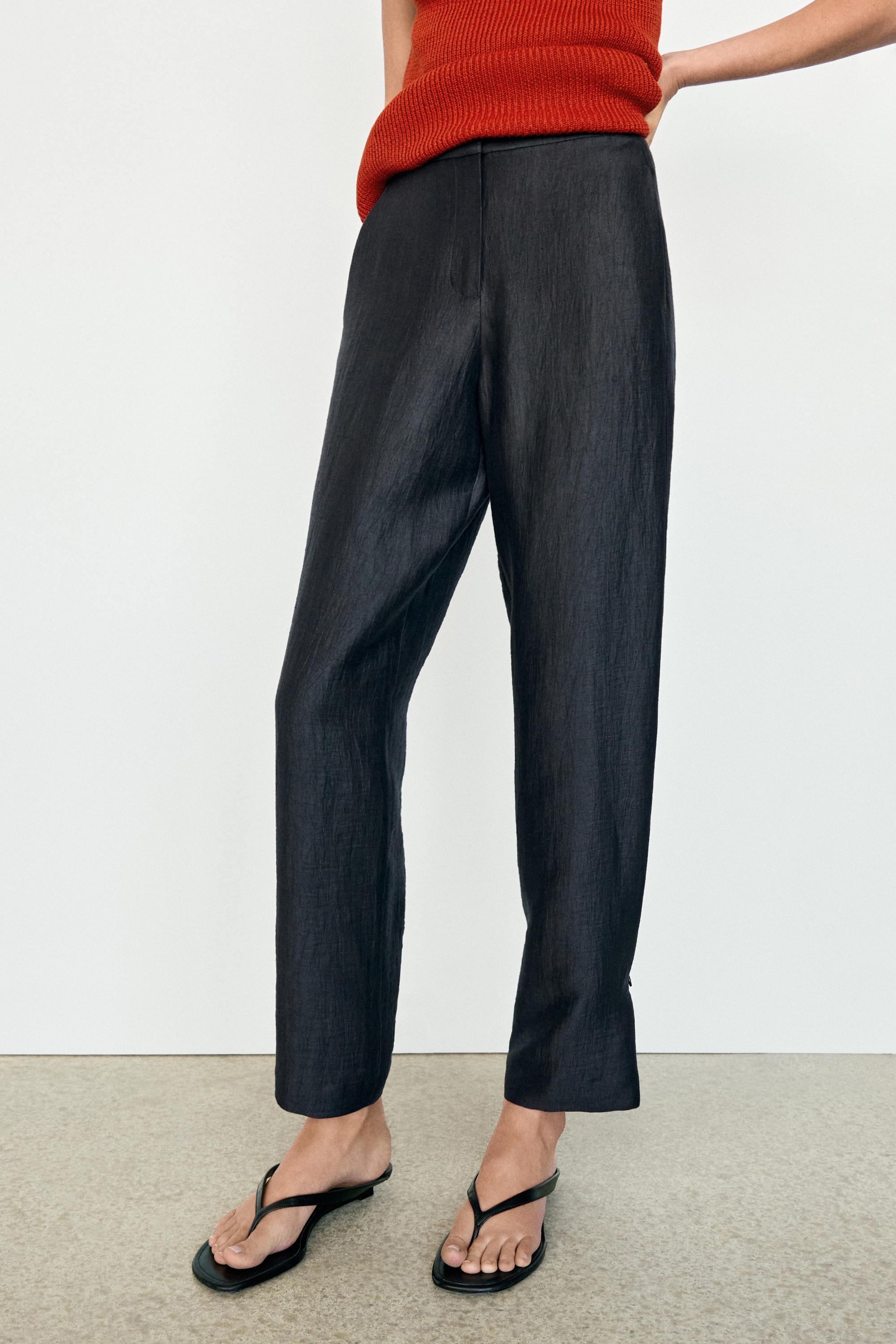 Trousers with gathered hems — Dark Blue