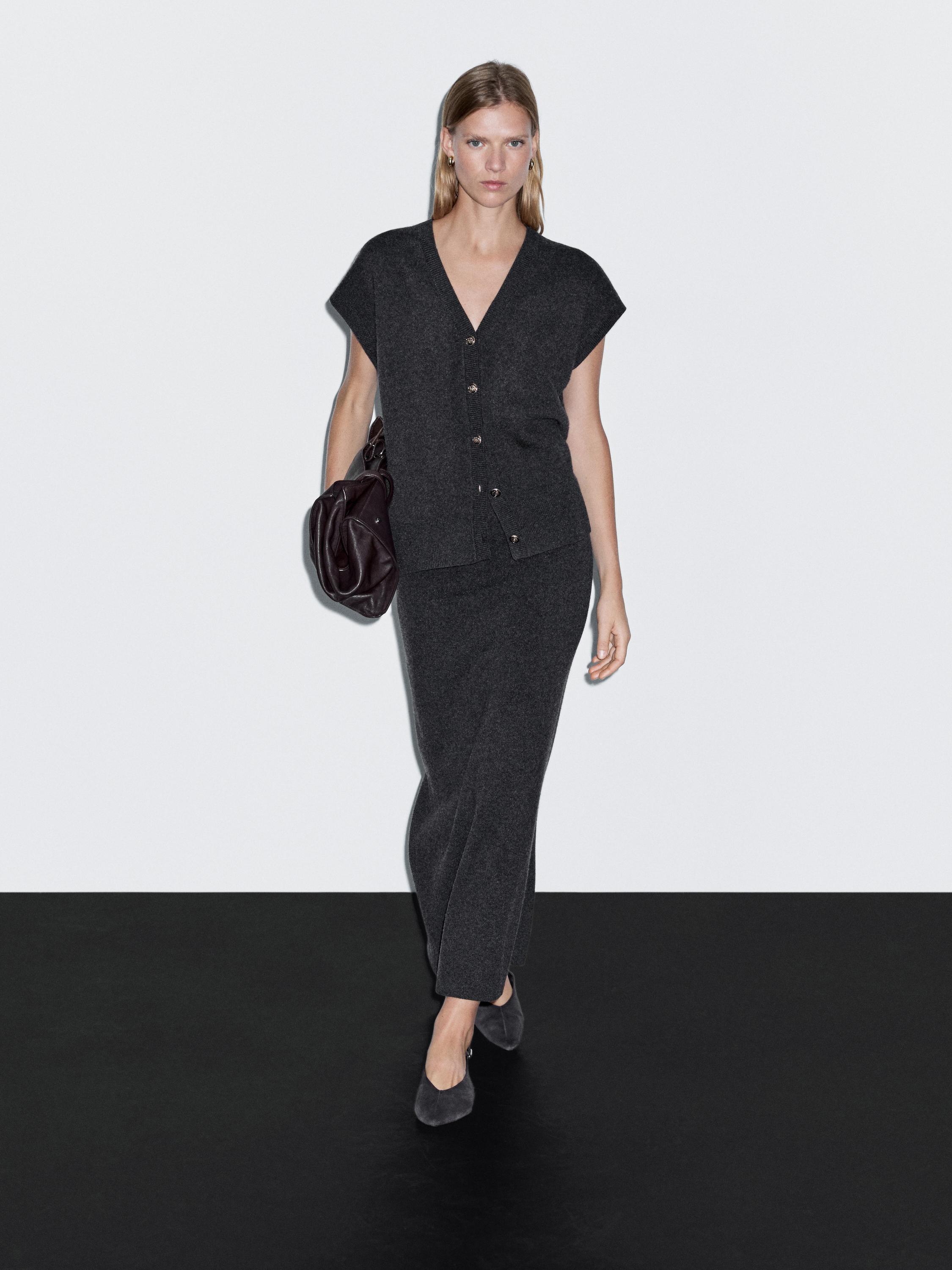 Юбка миди из двусторонней ткани