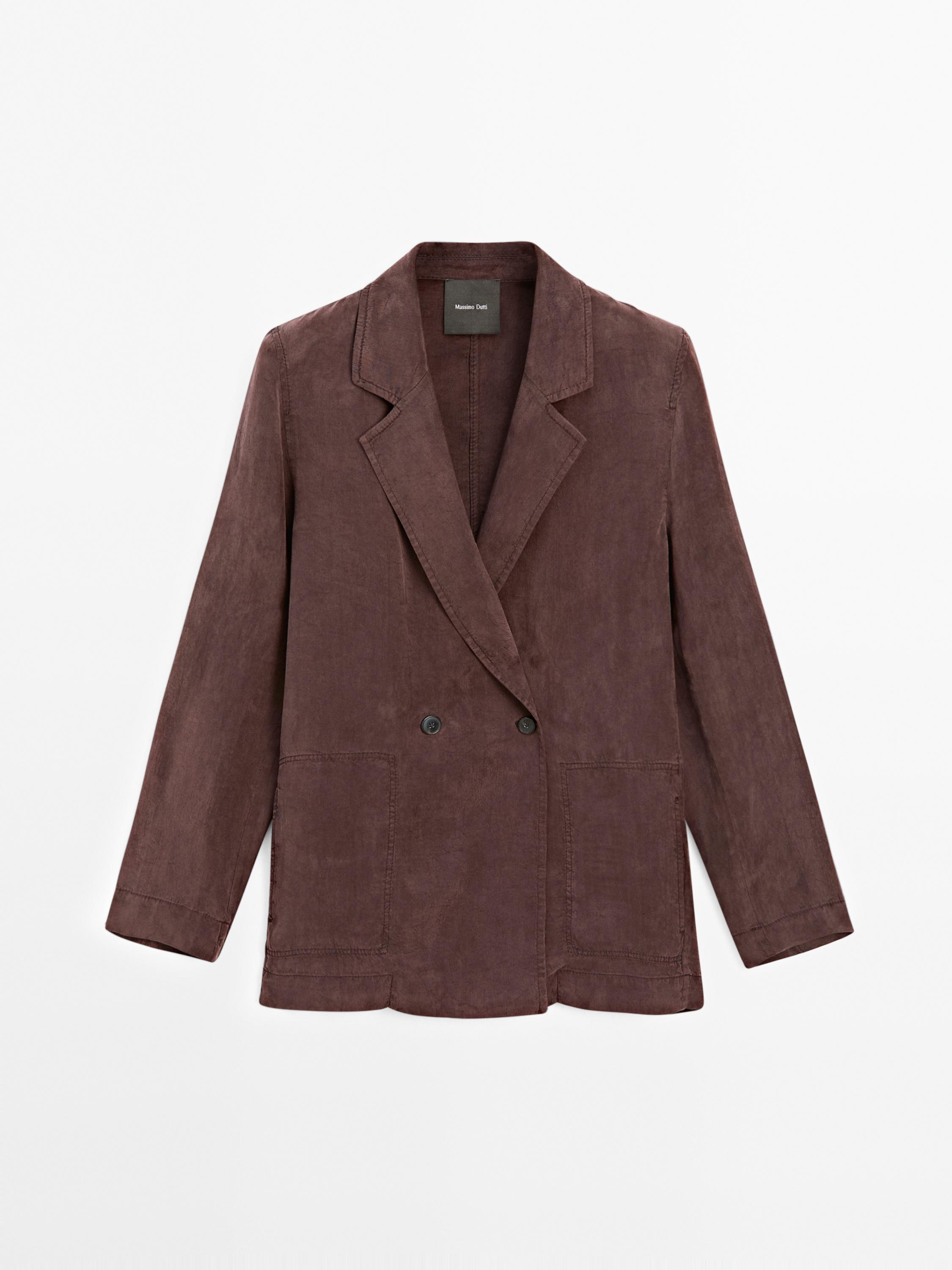 Faded double-breasted blazer