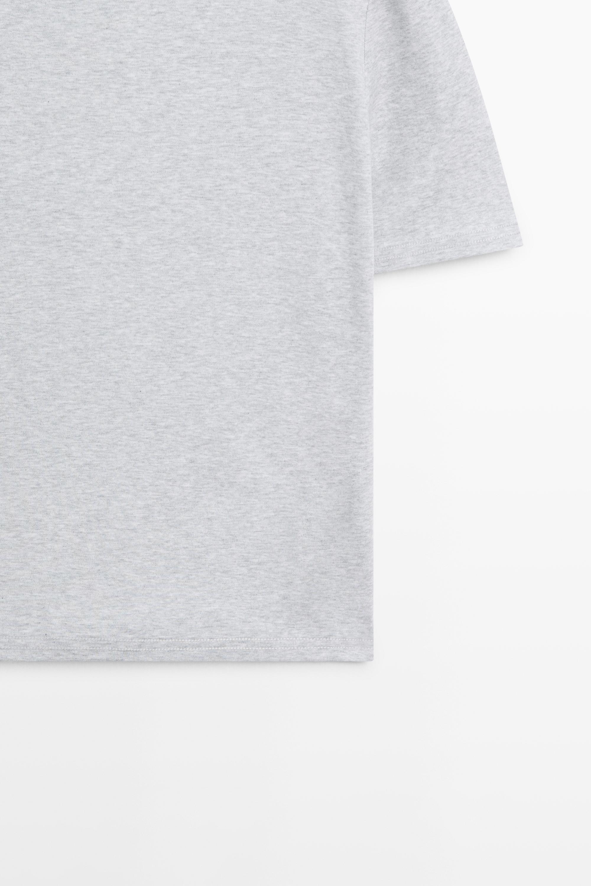 100% cotton short-sleeve T-shirt — GREY