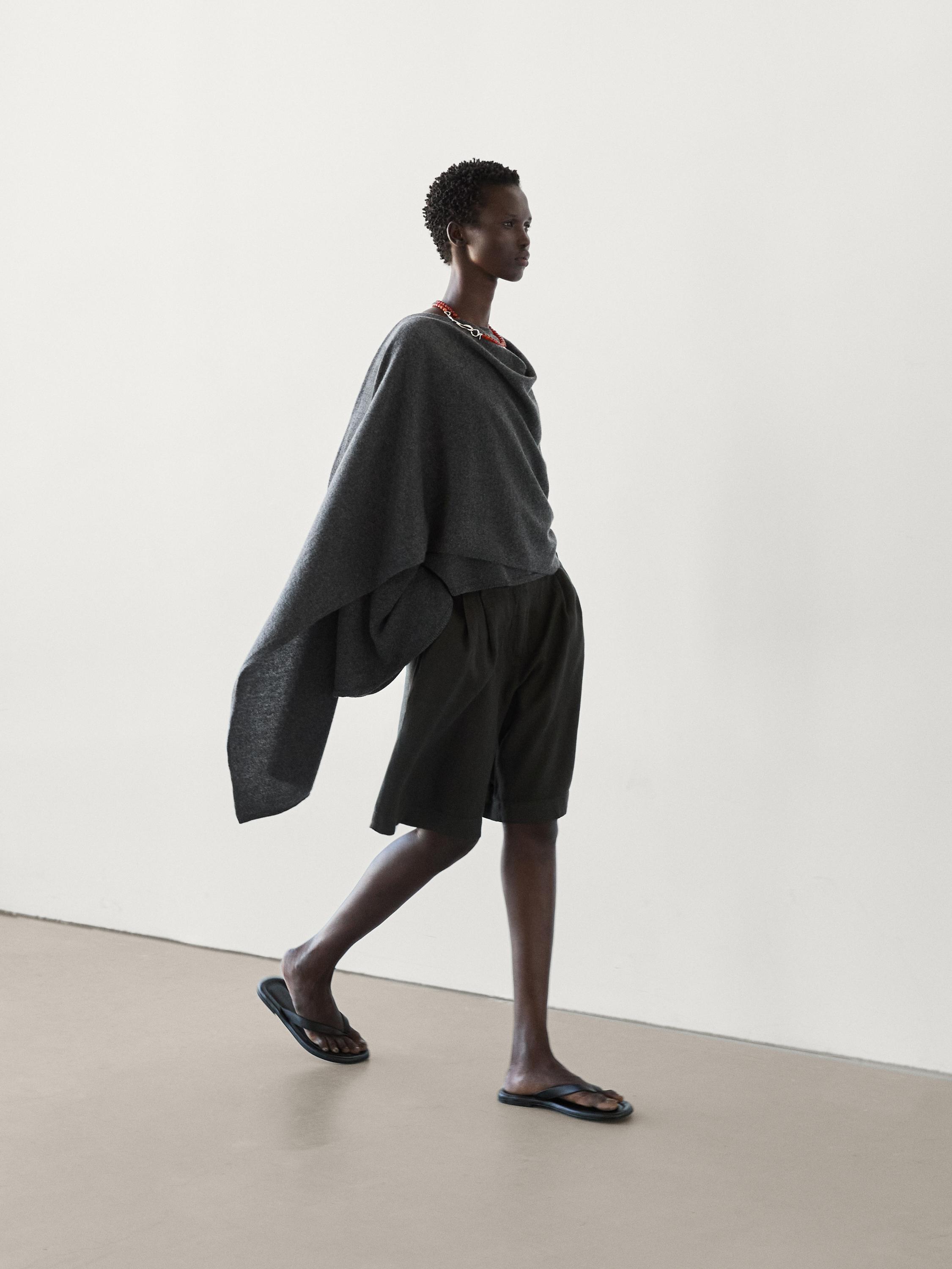 100% cashmere cape sweater