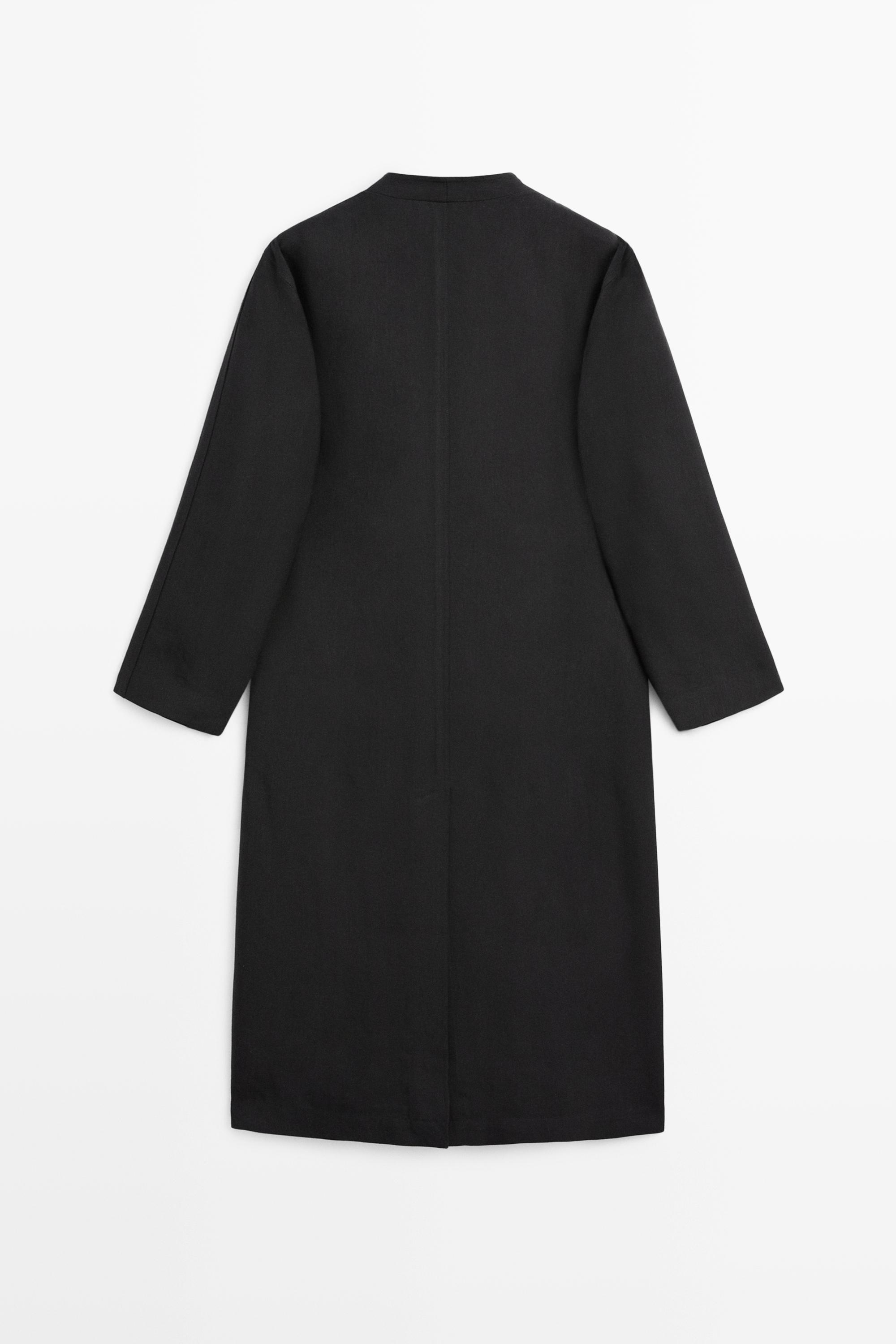 Long double-breasted trench coat - LIMITED EDITION — BLACK