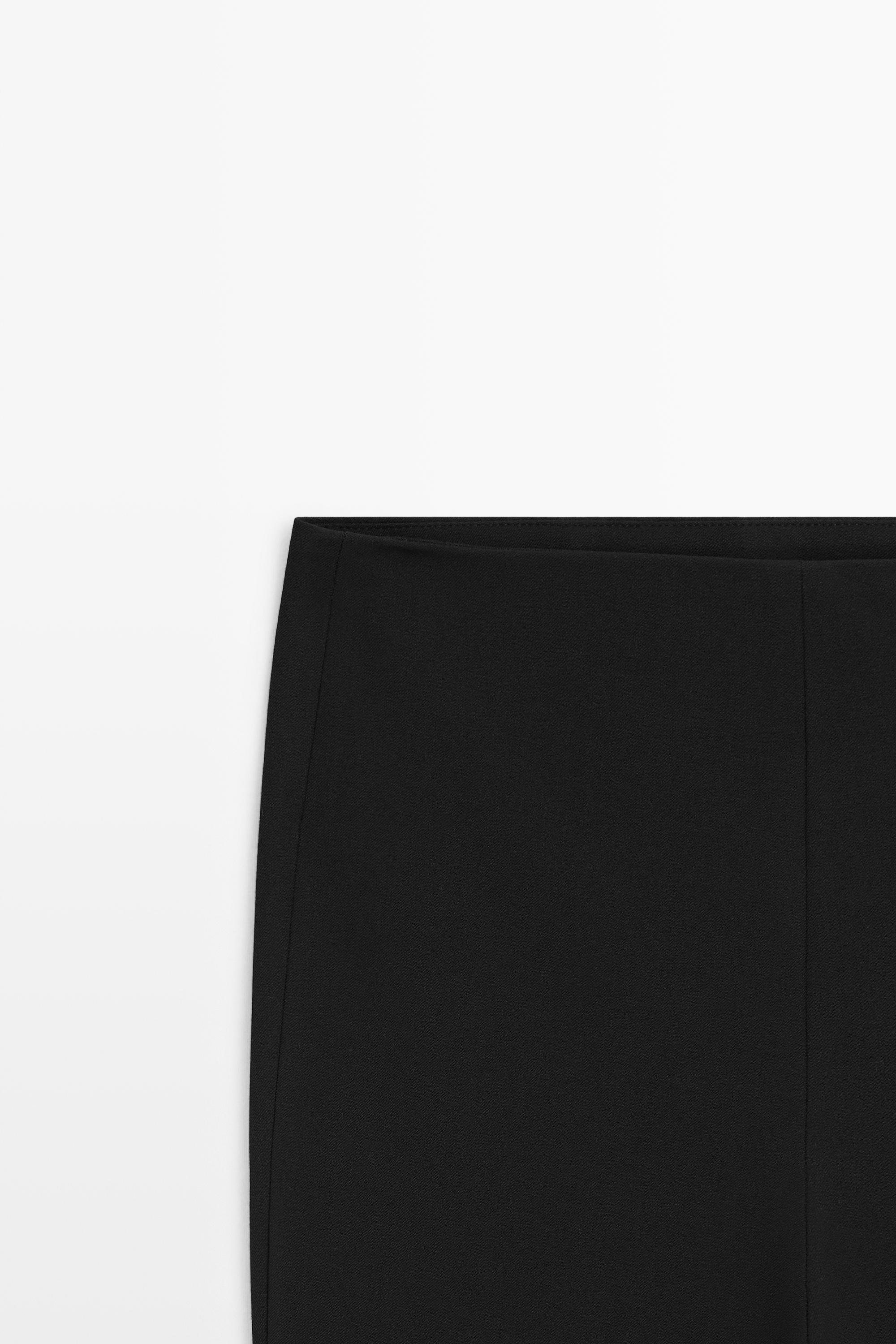 Technical flare fit pants — BLACK