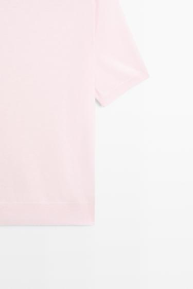 Wool blend turtleneck knit sweater — ROSE PINK 7