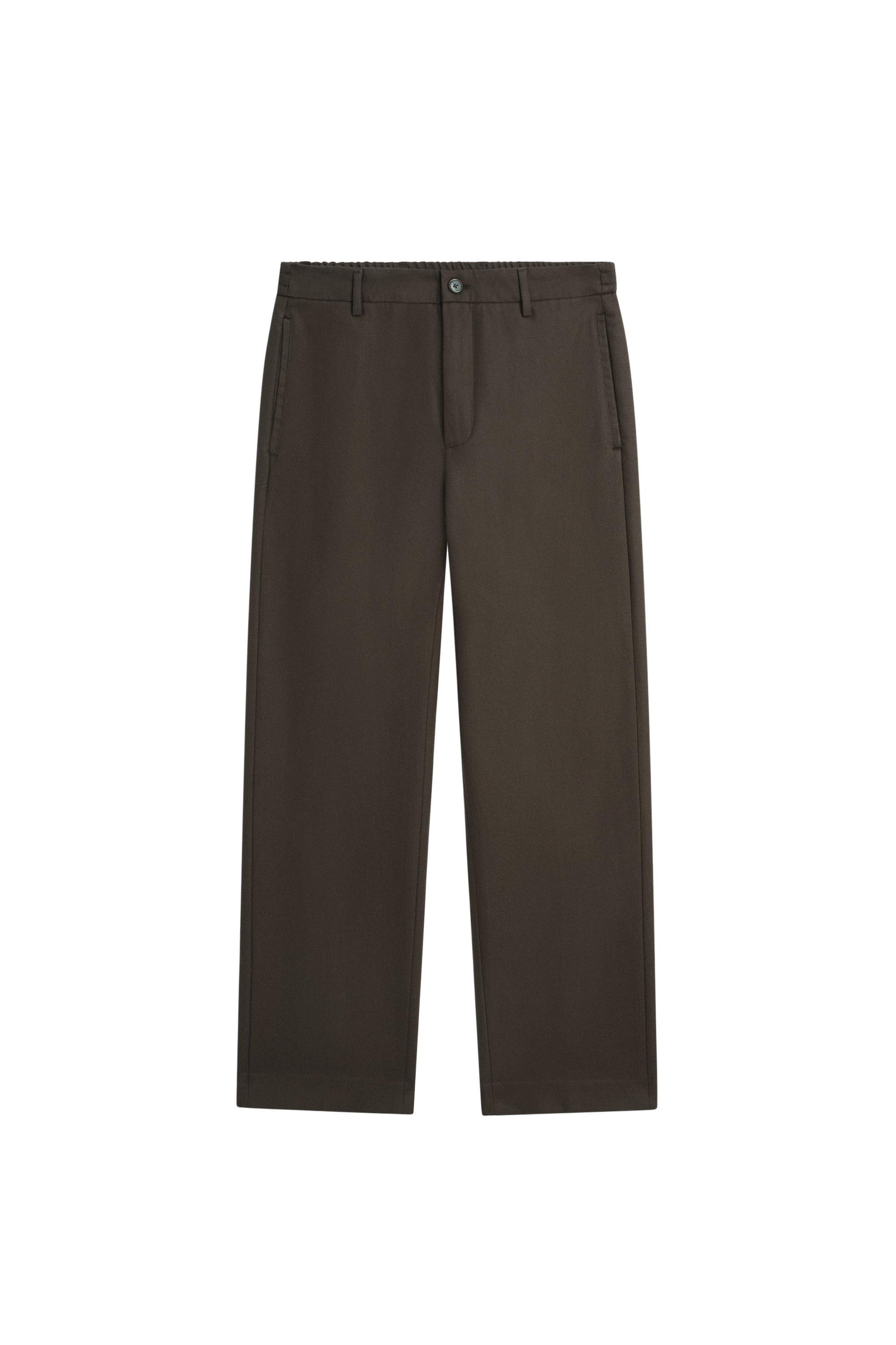 Massimo Dutti %100 pamuklu elastik belli pantolon görsel 5