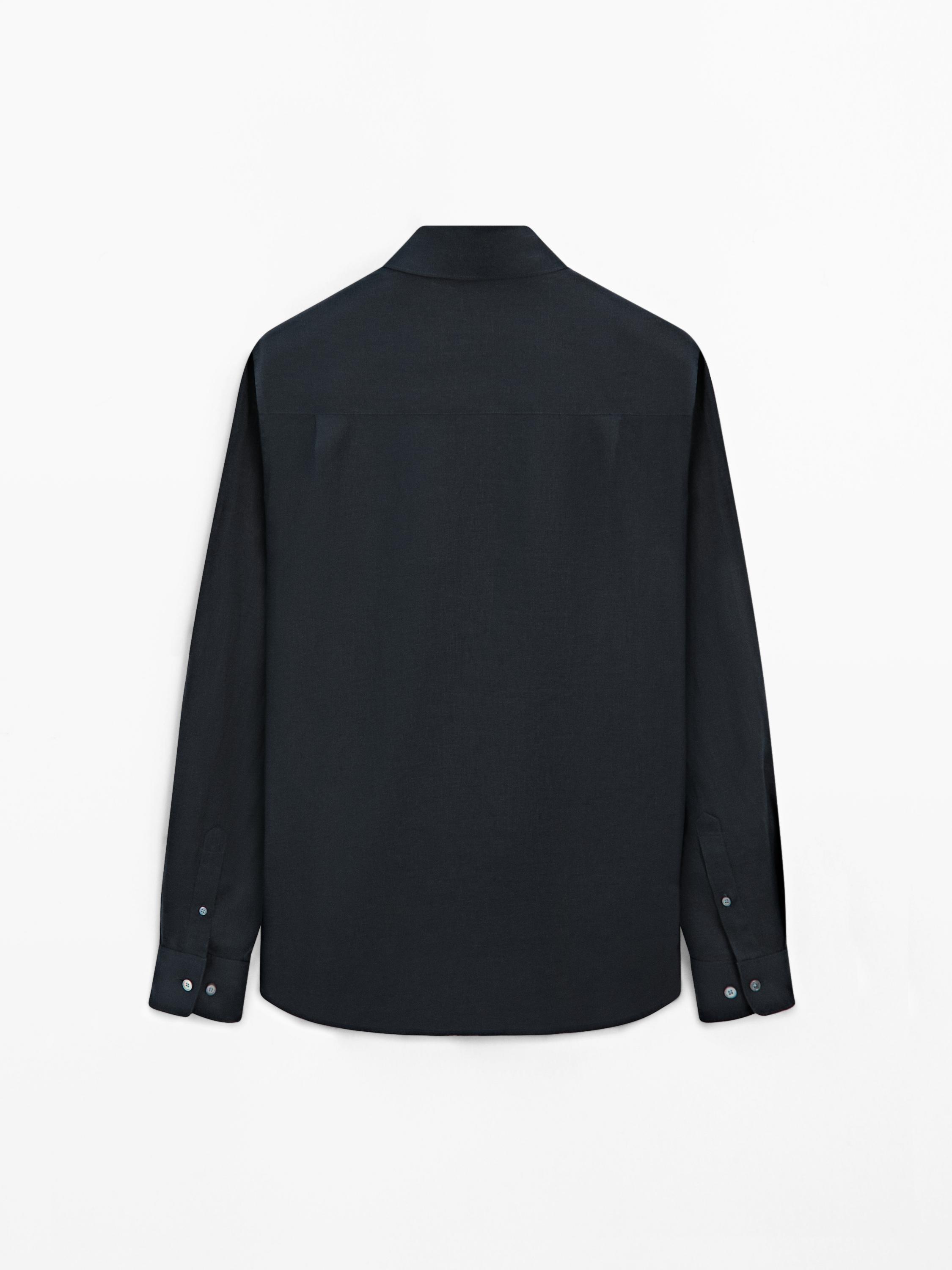 Chemise en lin légère regular fit