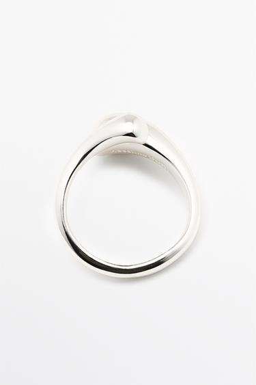 Double teardrop ring — SILVER 2