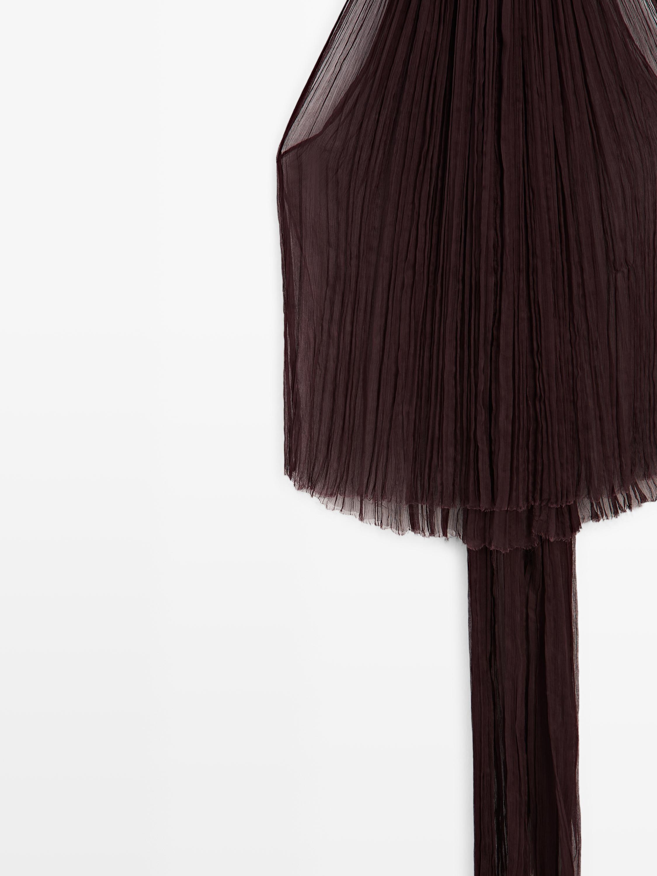 Top halter plisado - STUDIO