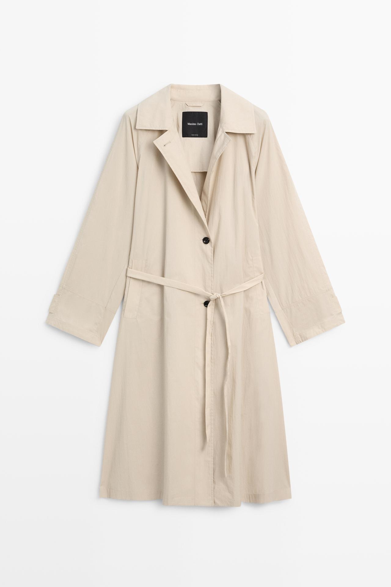 Long flowing trench coat — Beige
