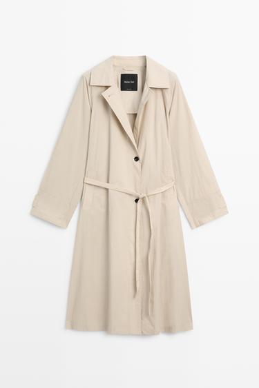 Long flowing trench coat — Beige 2