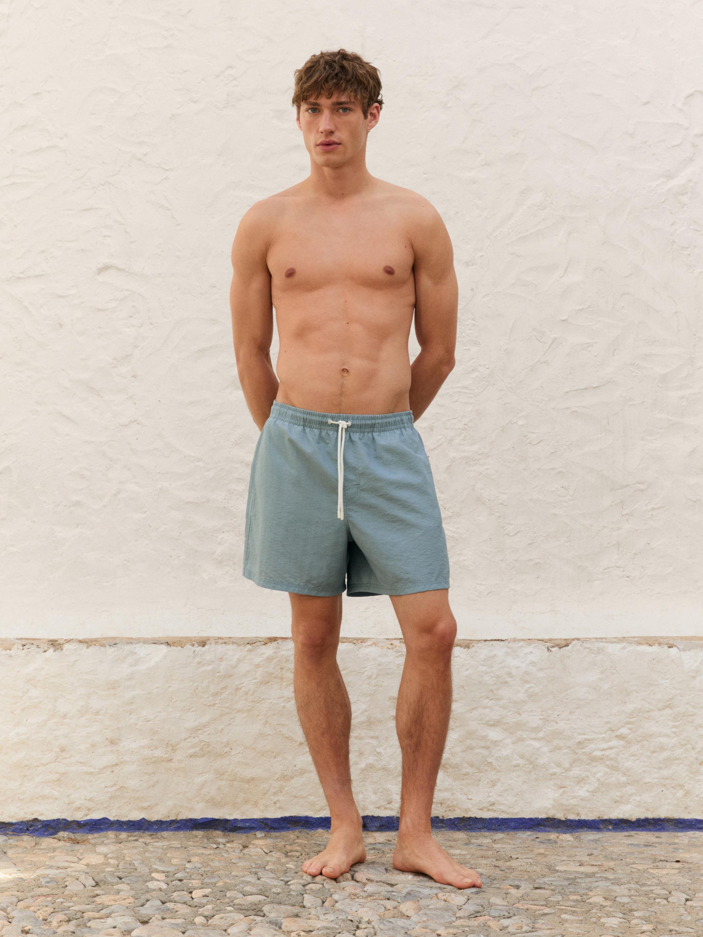 Plain swimming regular fit