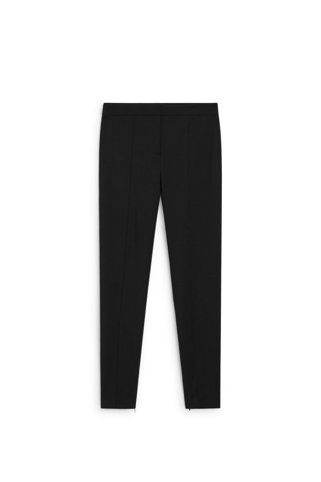 Skinny fit pants with zip hem - LIMITED EDITION — BLACK